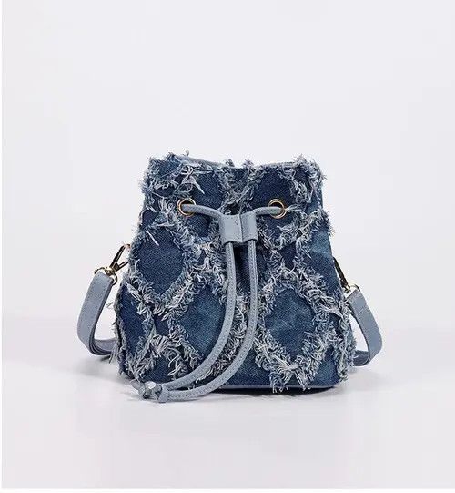 Japanese Brand × Vintage Retro Design Denim Tote Bag Size ONE SIZE - 3 Thumbnail