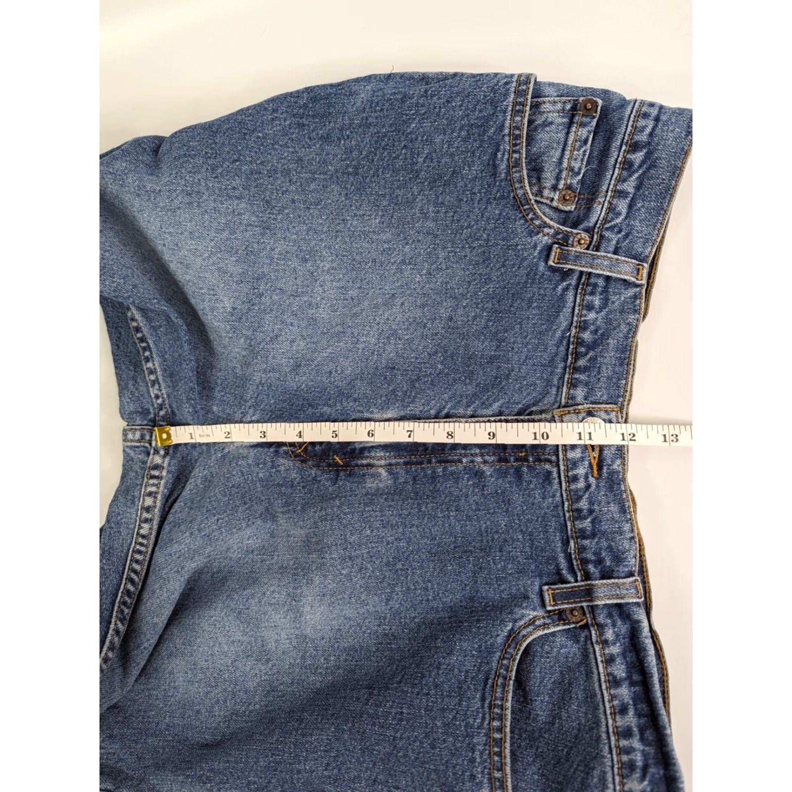 Levi's VINTAGE Levis Jeans 512 Slim Fit Tapered Leg Womens 14 MIS S Made in USA 2000's Blue Denim 5 Pocket Red Tab Womens Jeans Size 36" / US 14 / IT 50 - 7 Thumbnail