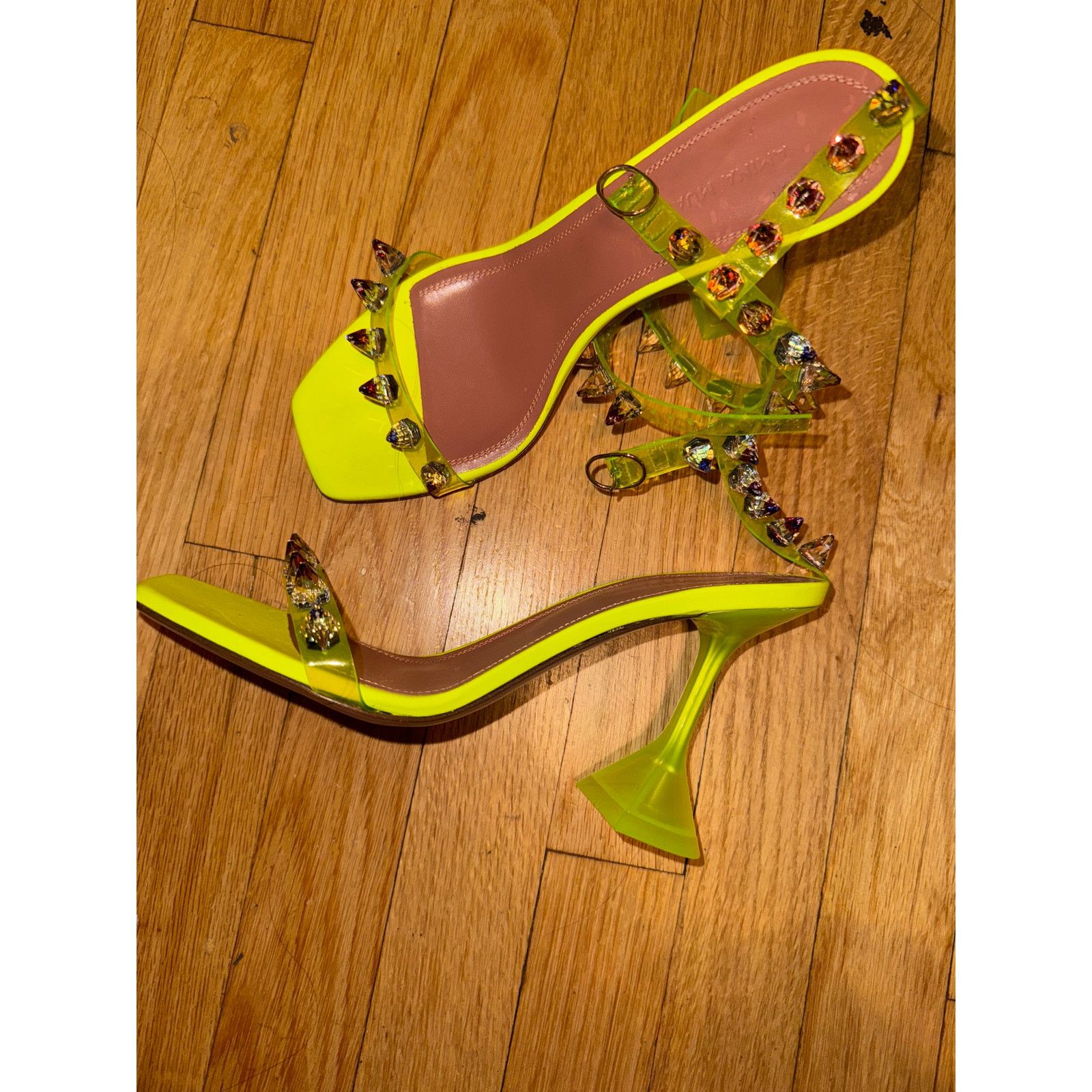 Amina Muaddi Amina Muaddi Julia spike studded heels 36 Size US 6 / IT 36 - 1 Thumbnail