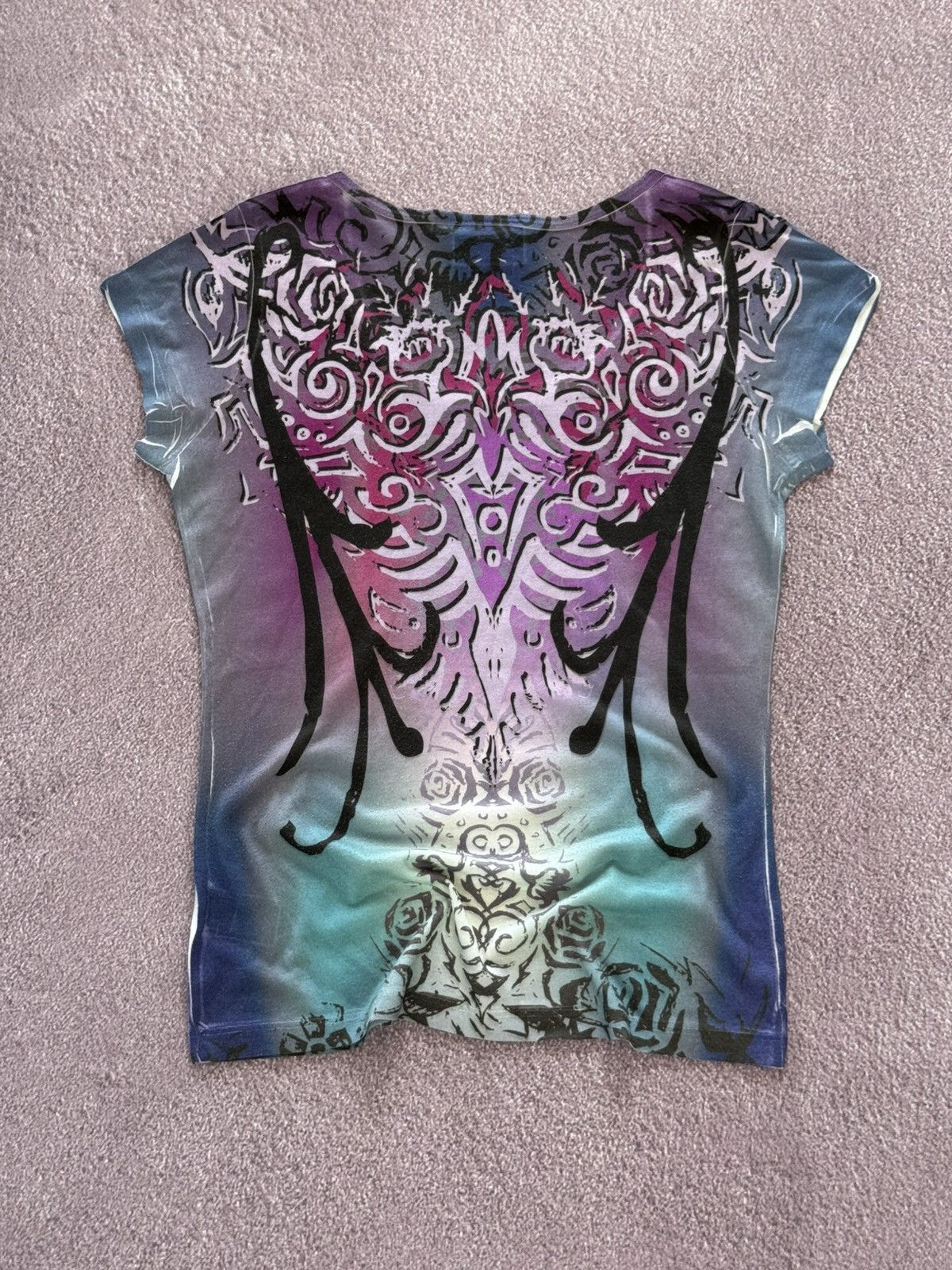 Harley Davidson Harley Davidson Cyber Grunge Y2K Glamour Print Crazy T-Shirt Size M / US 6-8 / IT 42-44 - 2 Thumbnail