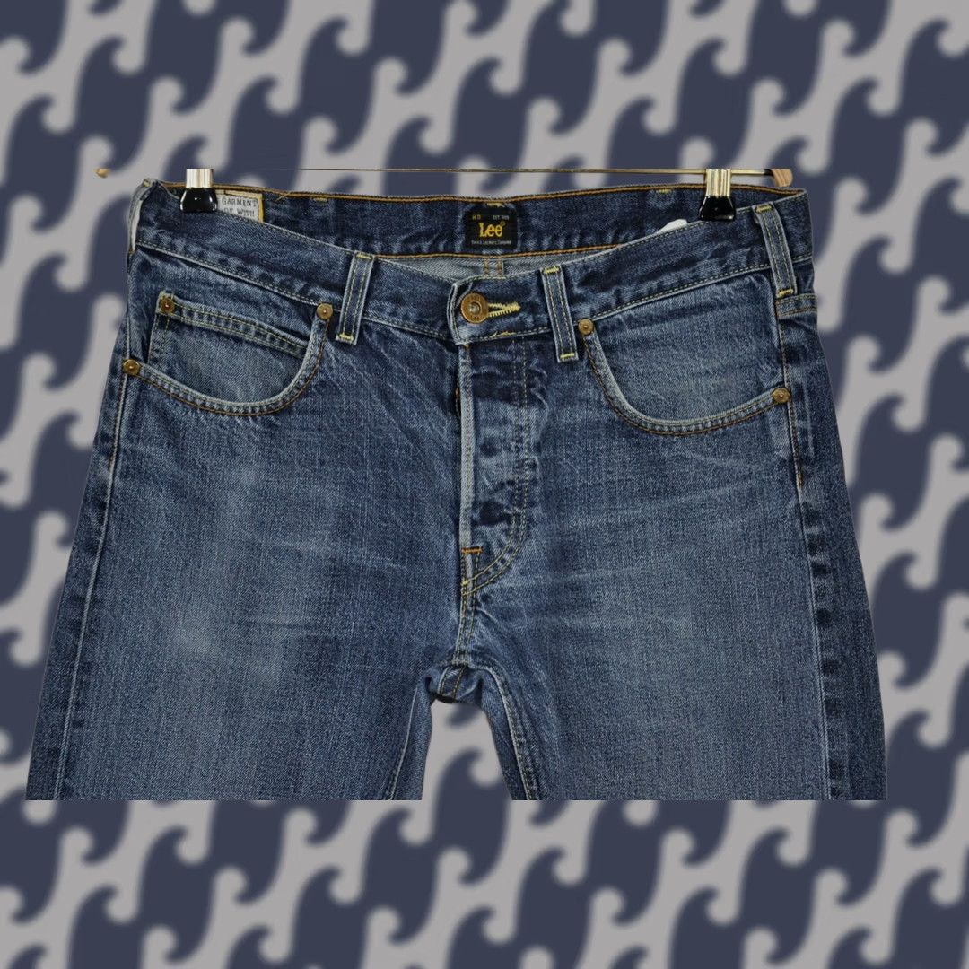 Lee Lee Yellow Selvage Jeans Men's W31/L32 - Classic Fit Cotton Denim, 100% Cotton, Waist 31, Inseam 32, Vintage Style Lee Jeans Size US 31 - 1 Thumbnail