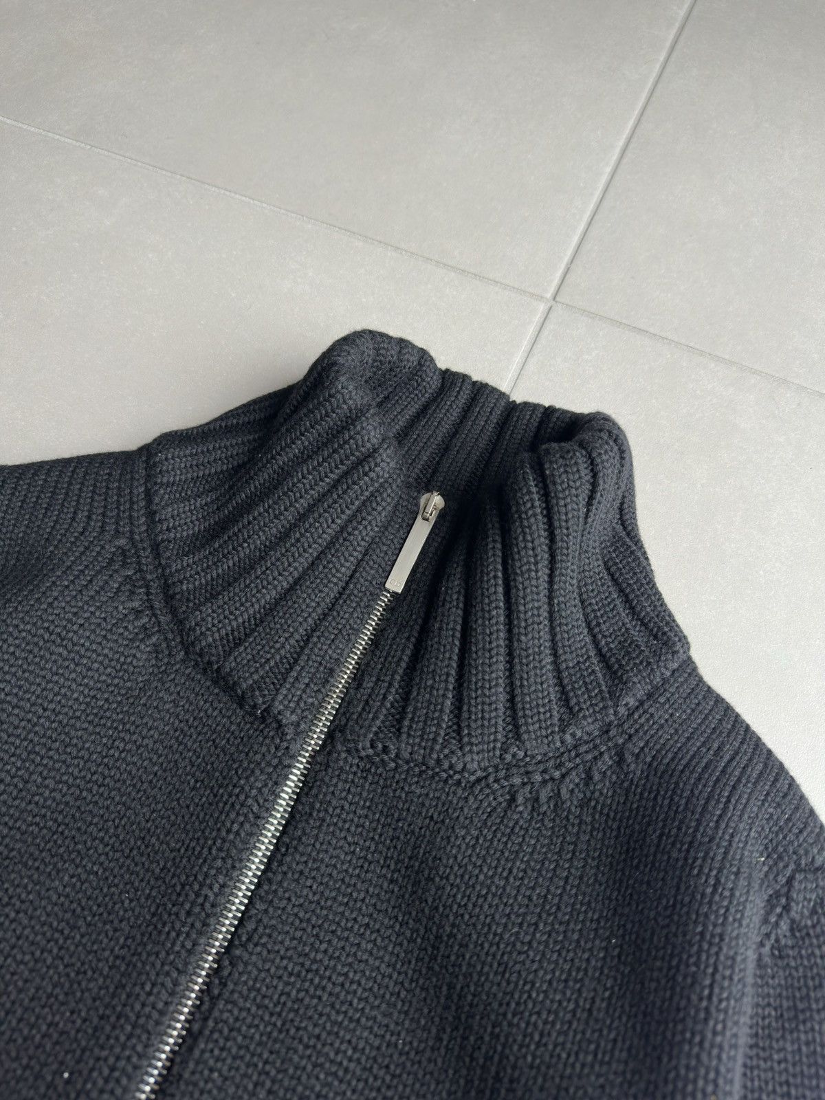 2010 DIOR HOMME Men's Sz L Wool Alpaca Full Zip Sweater