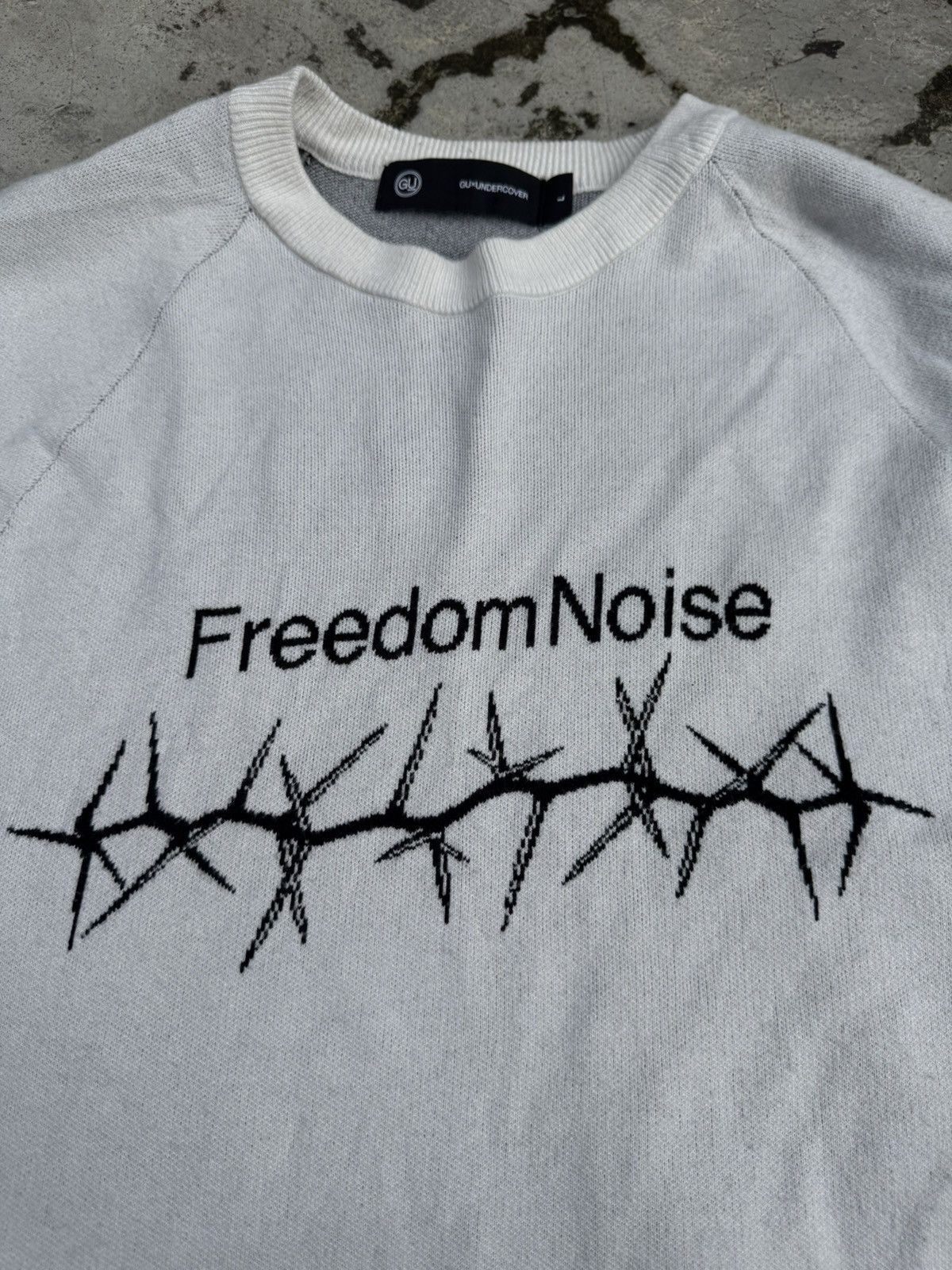 GU × Undercover FW21 Undercover Freedom Noise Knit Sweater GU Size US L / EU 52-54 / 3 - 3 Thumbnail