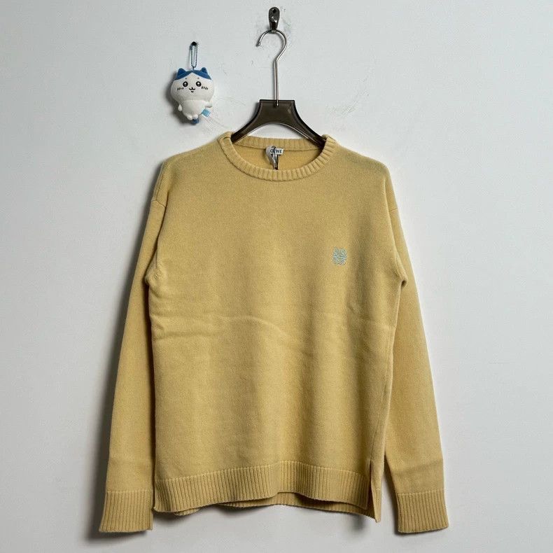 Loewe LOEWE Knitted embroidered logo sweater Size L / US 10 / IT 46 - 1 Thumbnail