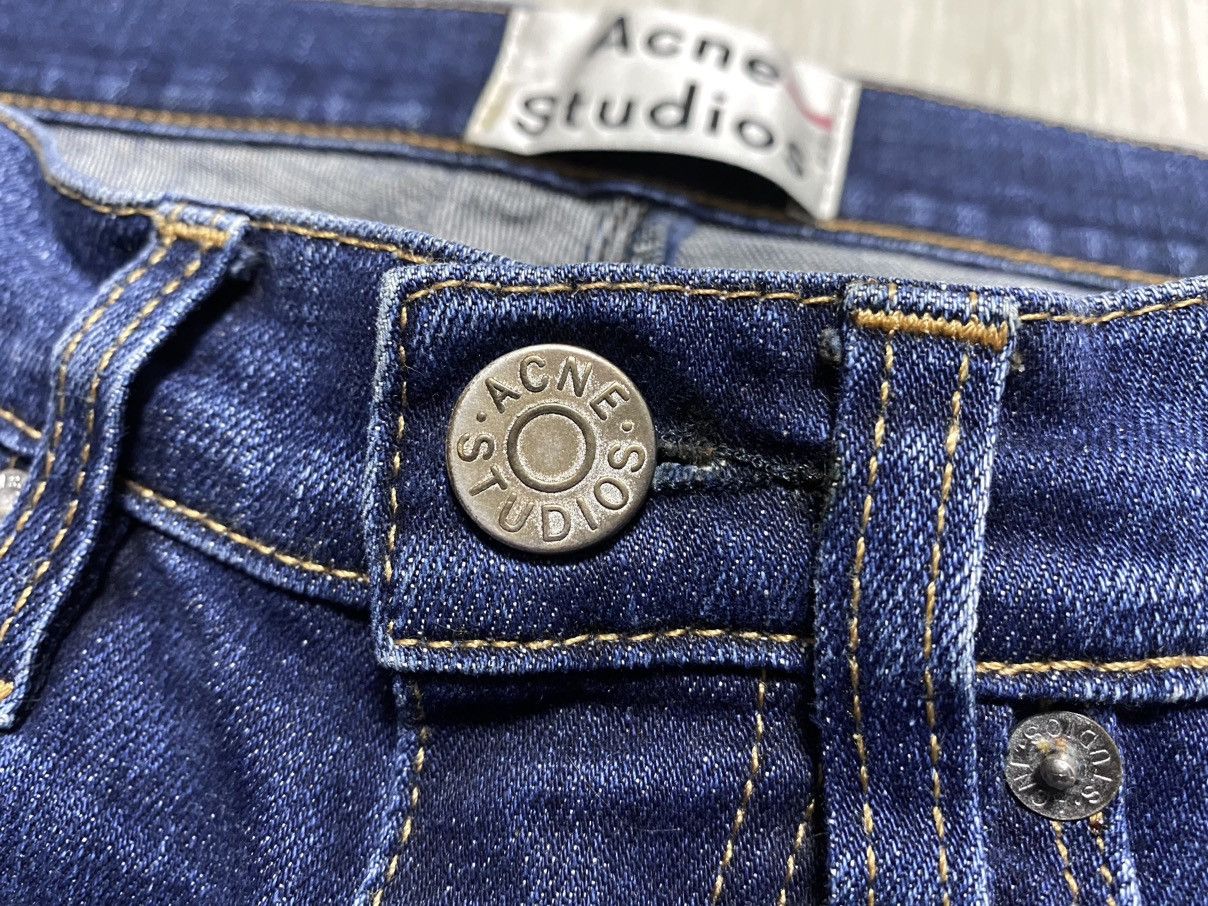 Acne Studios Womens Acne Studios Max Prince Washed Navy Jeans Denim Thick Size 28" / US 6 / IT 42 - 11 Thumbnail