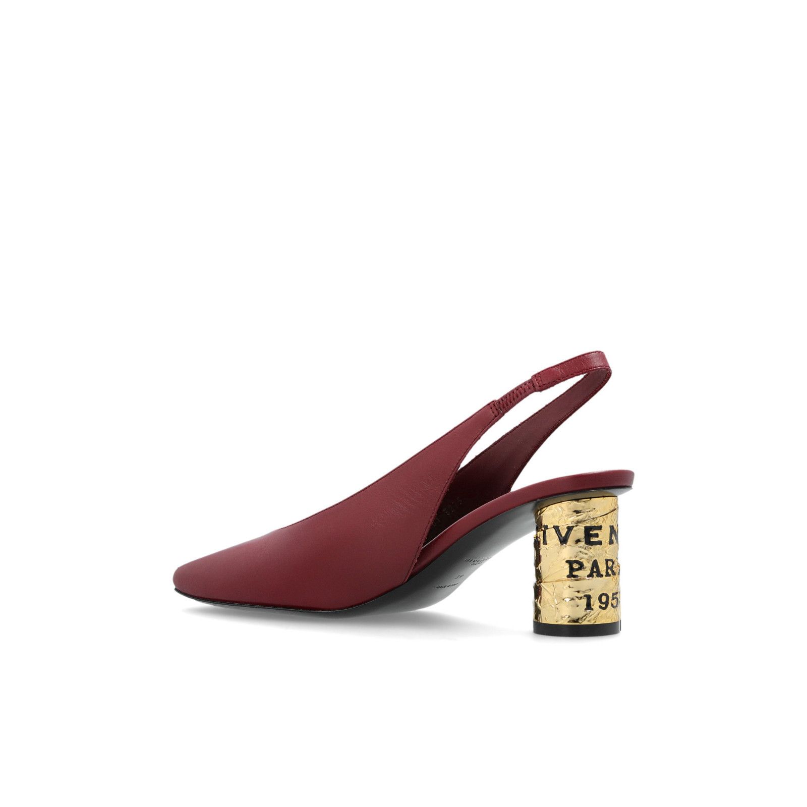 Givenchy GIVENCHY Tape Burgundy Leather 75mm Heel Mules New & Authent Size US 9 / IT 39 - 3 Thumbnail