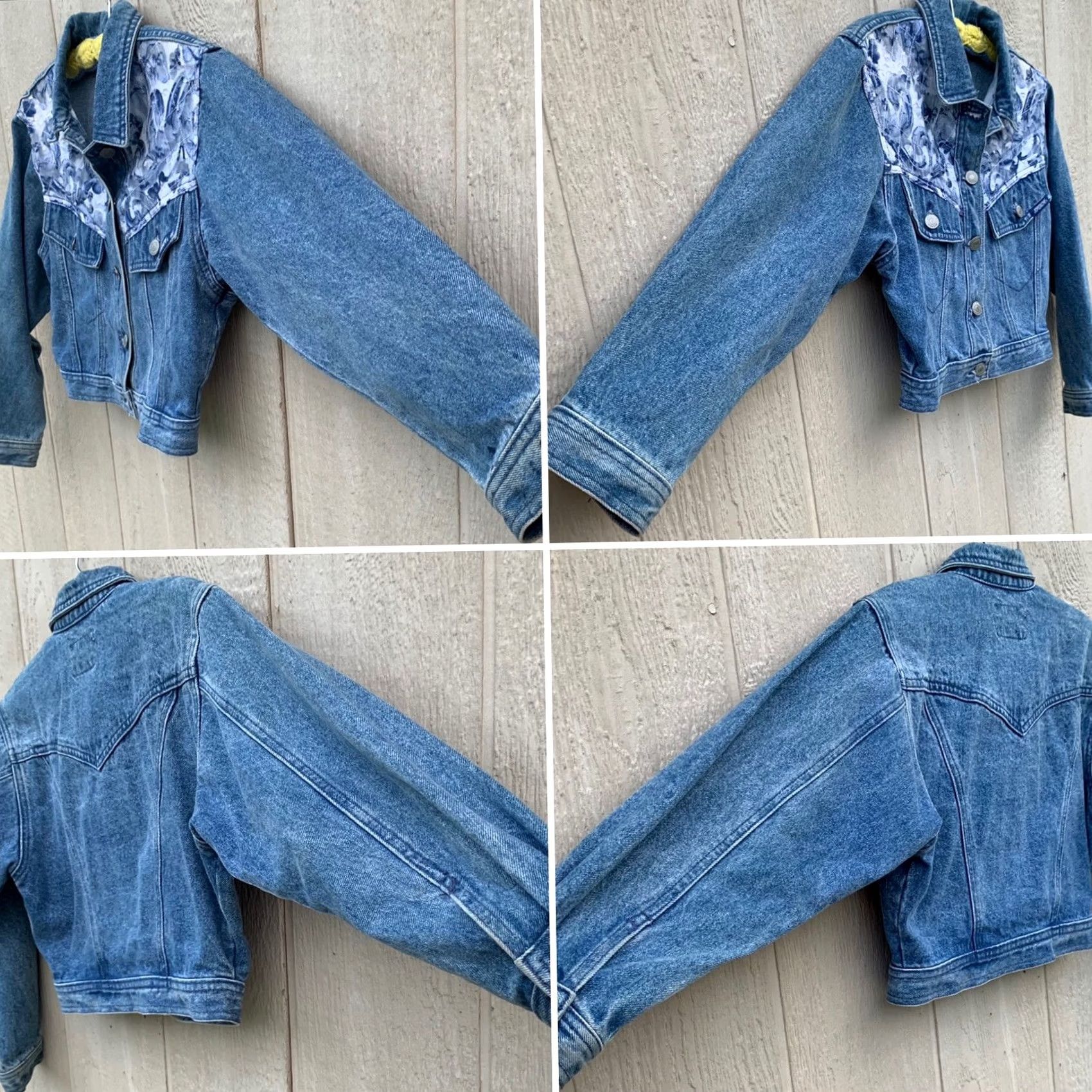 Jordache vintage Jordache Jeanswear denim jacket lace accent M 80s cropped blue denim jacket Mens? Size 32" / US 10 / IT 46 - 4 Thumbnail