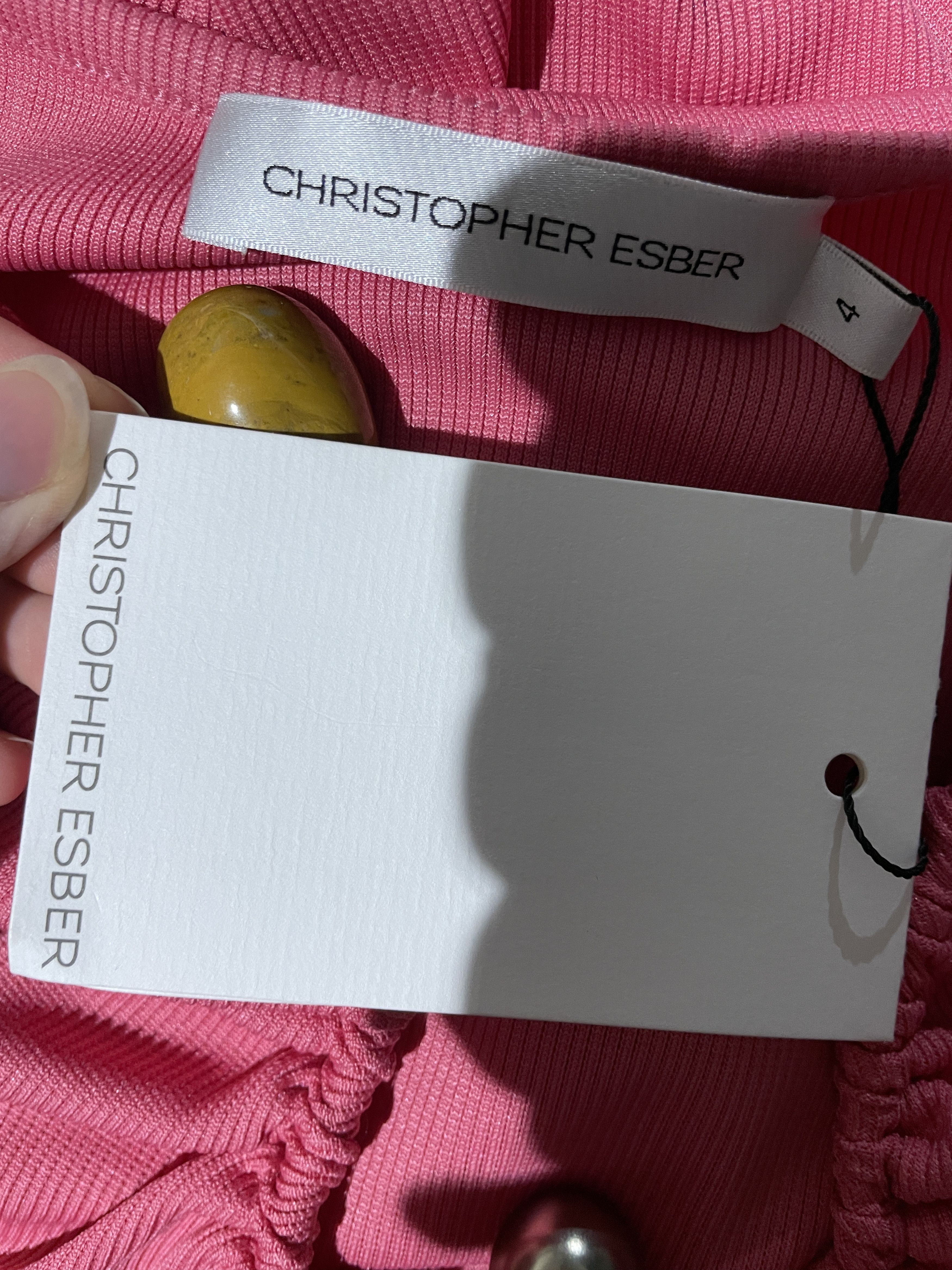 Christopher Esber Ruched Quartz Orbit Skirt Size 25" / US 0 / IT 36 - 7 Thumbnail