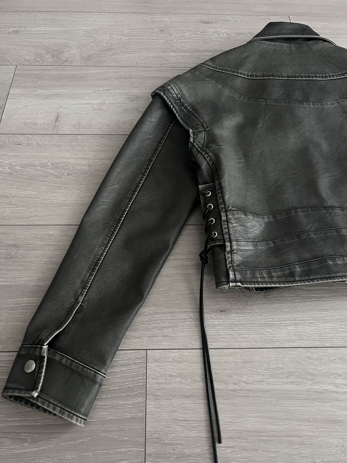 Jil Sander Jil Sander+ Biker Leather Jacket Vest Women Raf Simons Rare Size S / US 4 / IT 40 - 3 Thumbnail