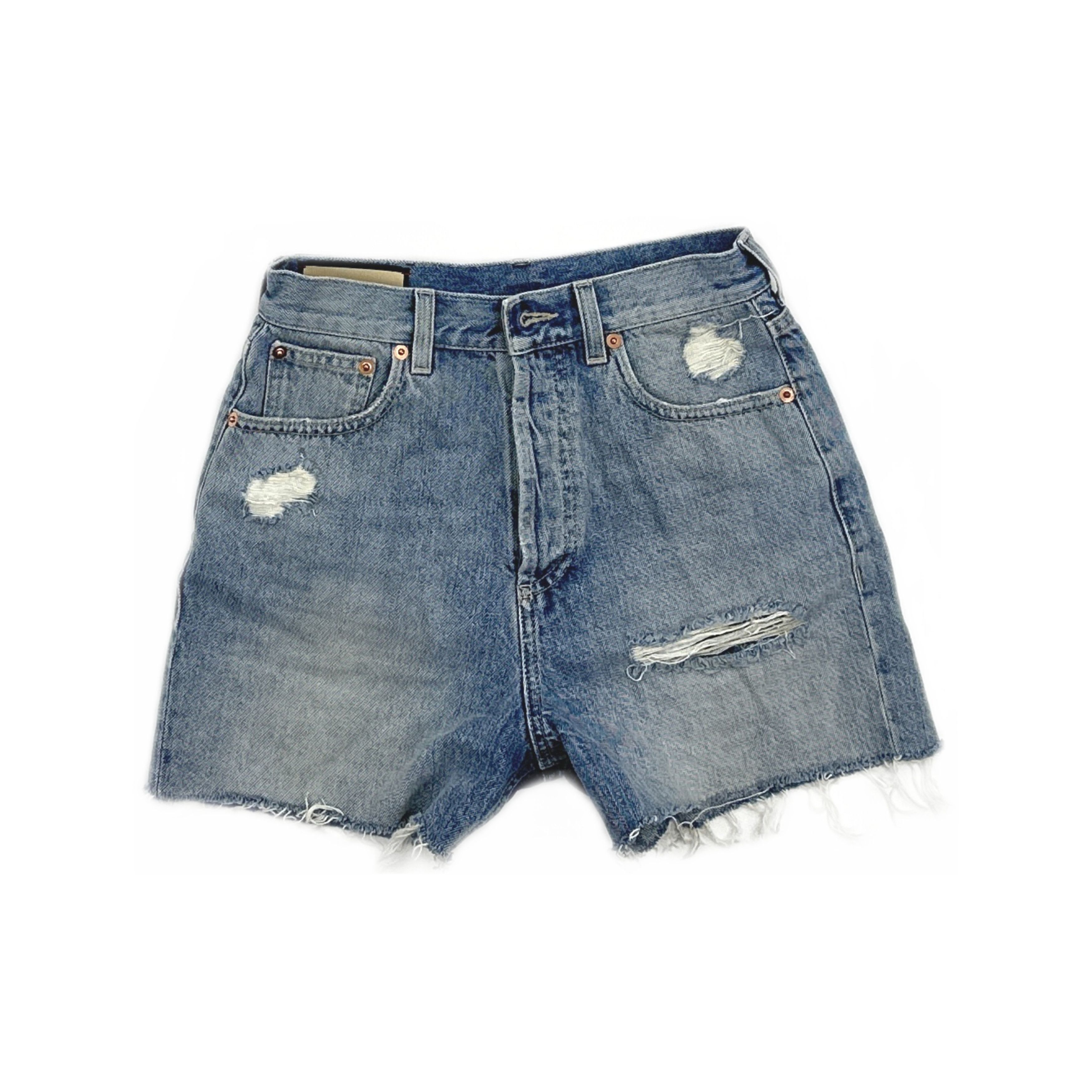 Gucci Gucci Cat Embroidery Denim Shorts Size 23 Size 23" - 1 Thumbnail