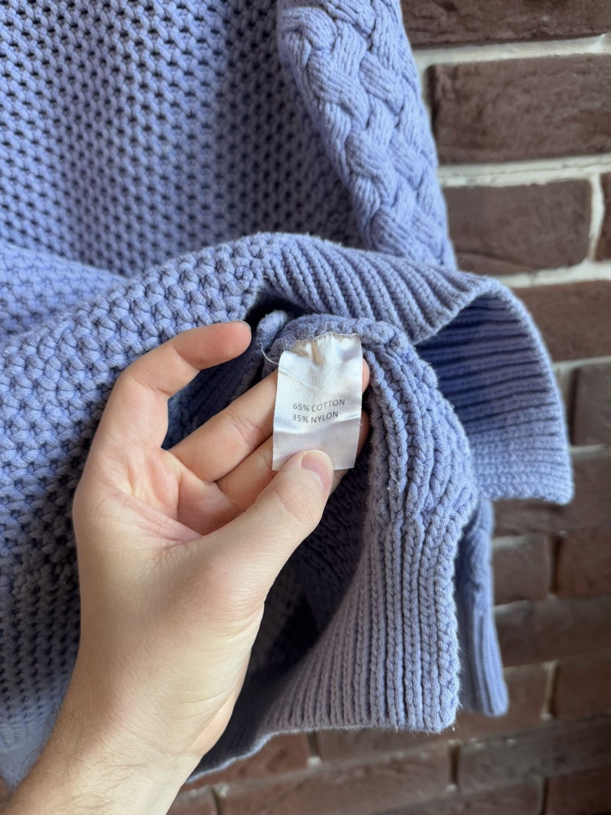 Acne Studios Acne Studios Lavender Cable Designer Knit Sweater Hype Size US S / EU 44-46 / 1 - 7 Thumbnail