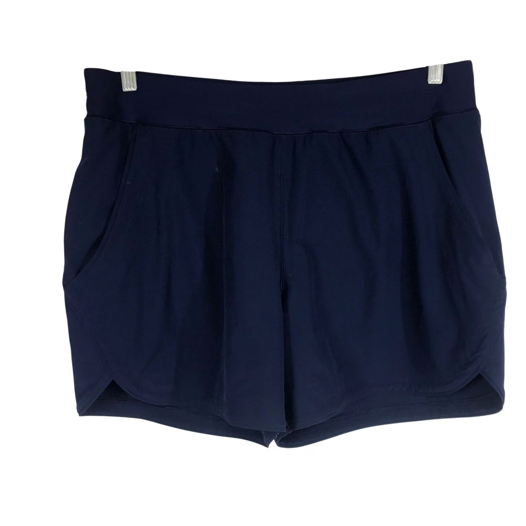 Lands' End VINTAGE Lands' End Womens Navy Blue Active Shorts Size 14 Pockets Liner Size 36" / US 14 / IT 50 - 2 Thumbnail