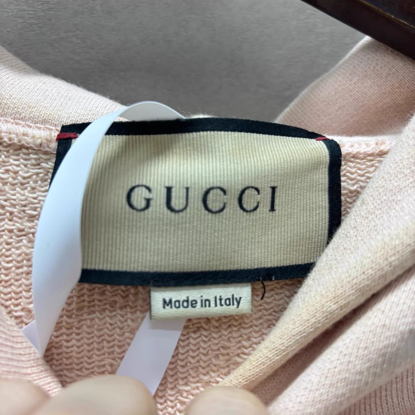 Gucci Gucci Blush Pink Flocked GG Logo Sweatshirt M Size M / US 6-8 / IT 42-44 - 3 Thumbnail