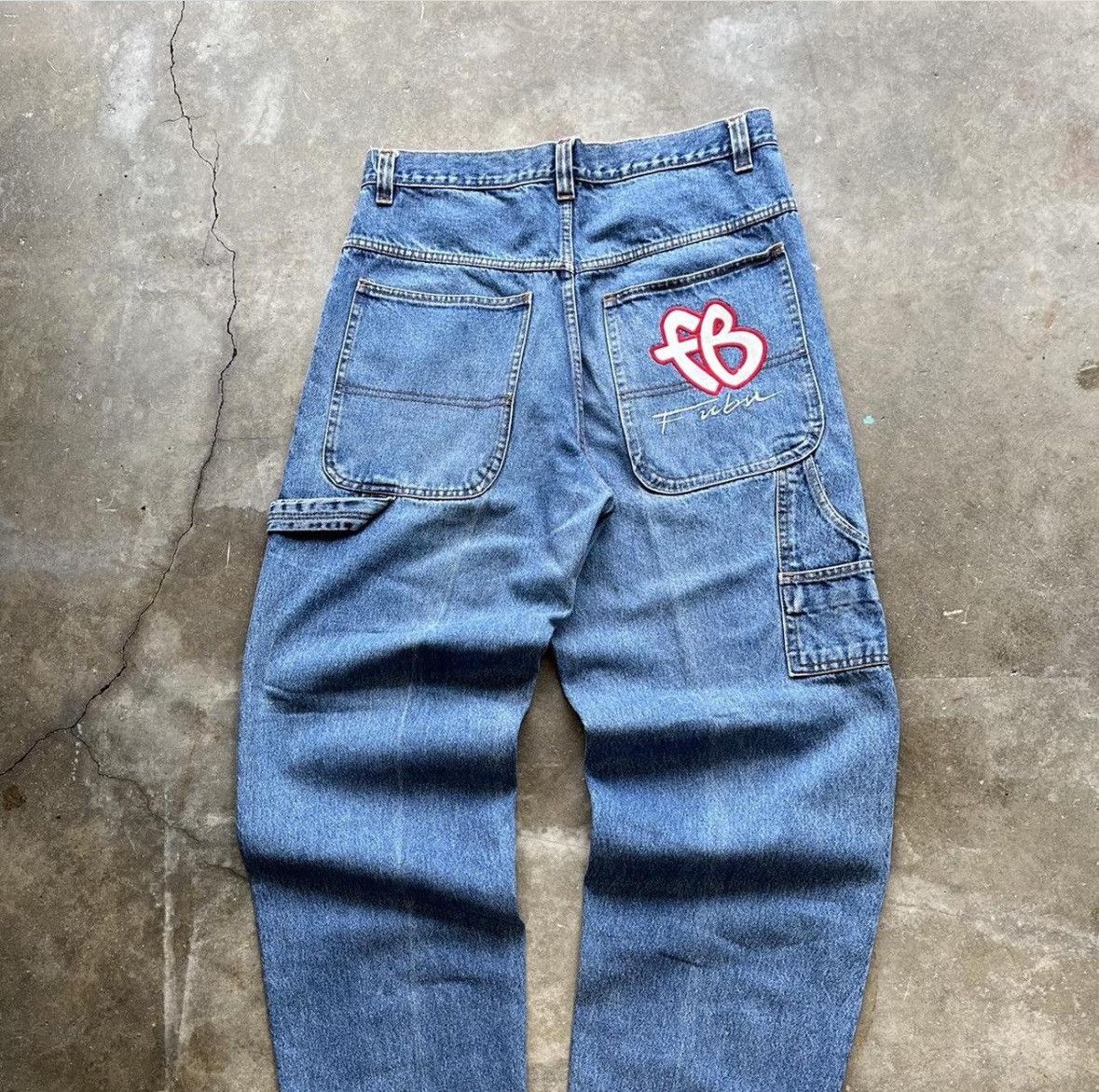 Fubu FUBU vintage baggy jeans, 90s hip hop, 1990s, skater, Y2K Size US 36 / EU 52 - 1 Thumbnail