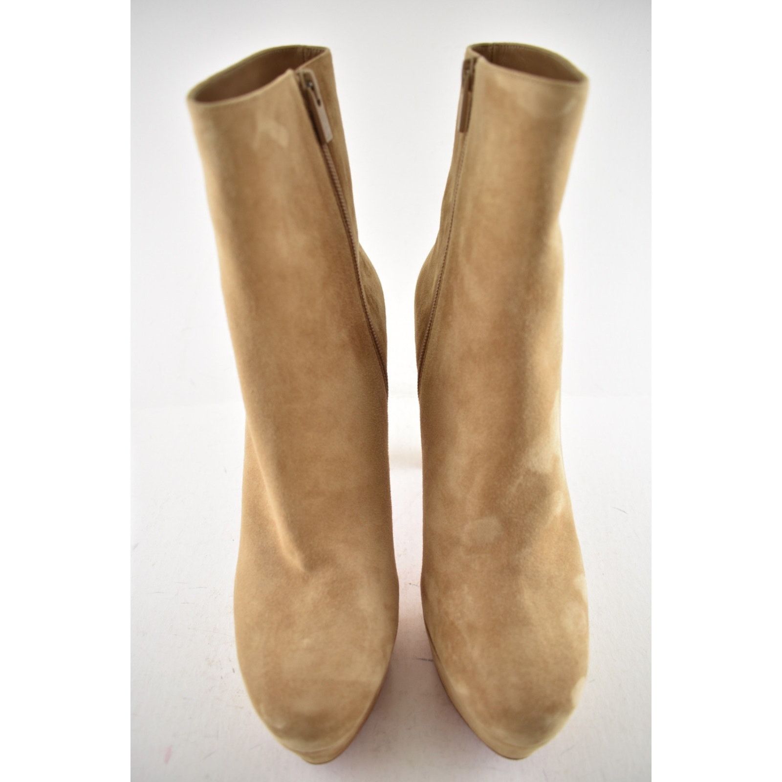 Christian Louboutin Christian Louboutin Loo Booty 130 Lionne Beige Suede Platfo Size US 10 / IT 40 - 9 Thumbnail