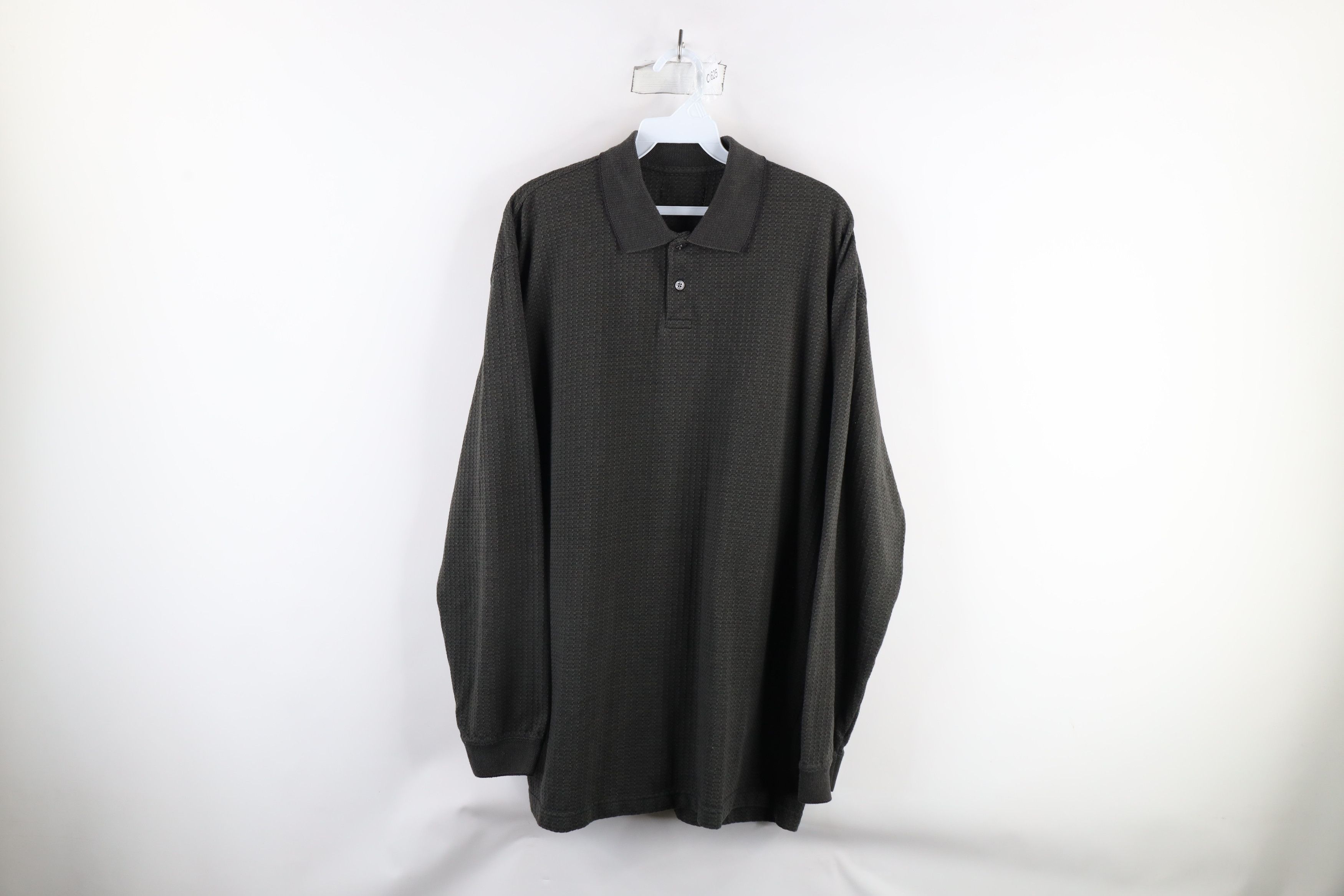 Vintage Vintage 90s Streetwear Striped Long Sleeve Rugby Polo Shirt Size US L / EU 52-54 / 3 - 1 Thumbnail