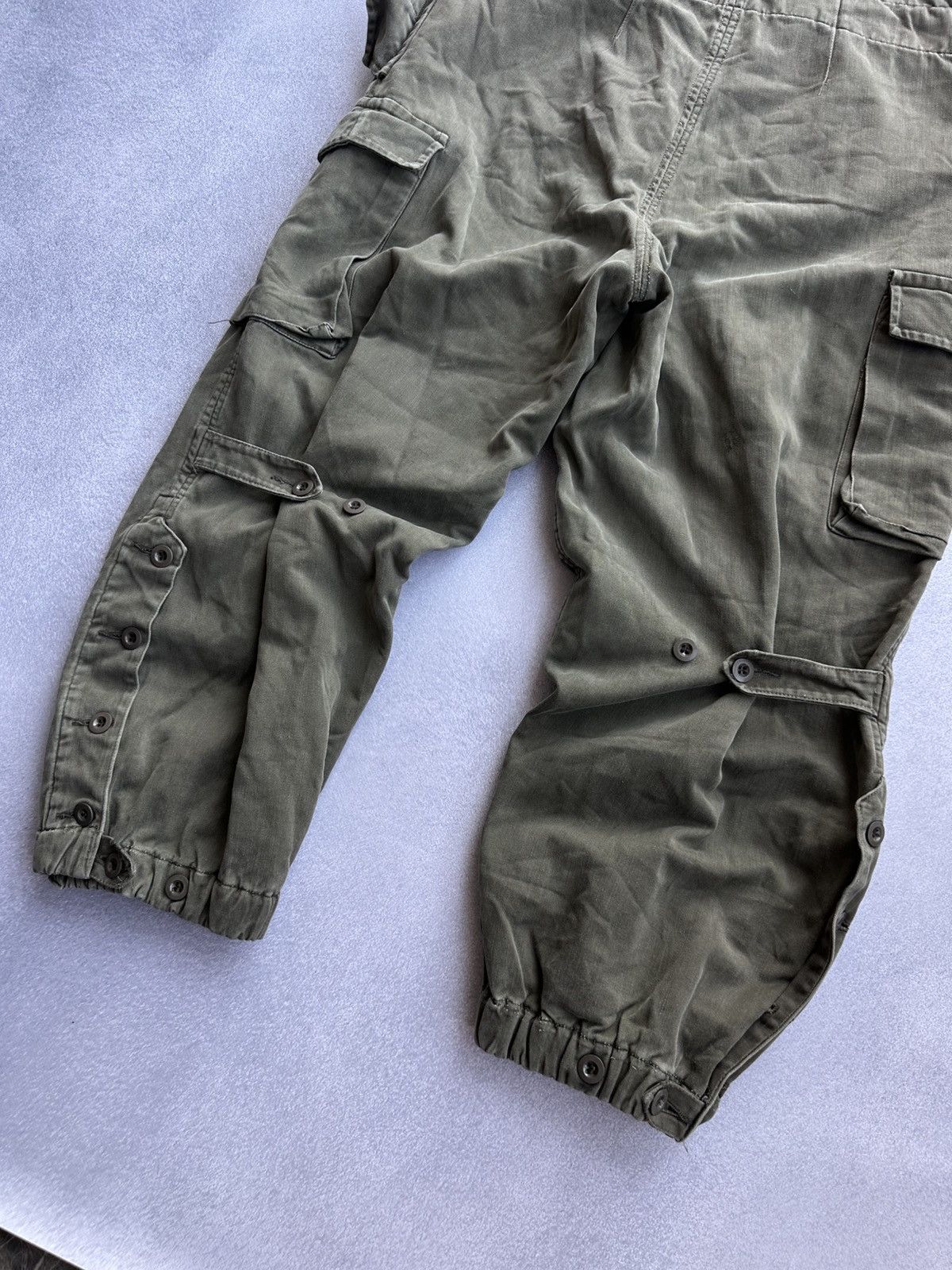 Vintage Vintage Suspender Field Pants 80s Army Overalls Quilted Size US 36 / EU 52 - 11 Thumbnail