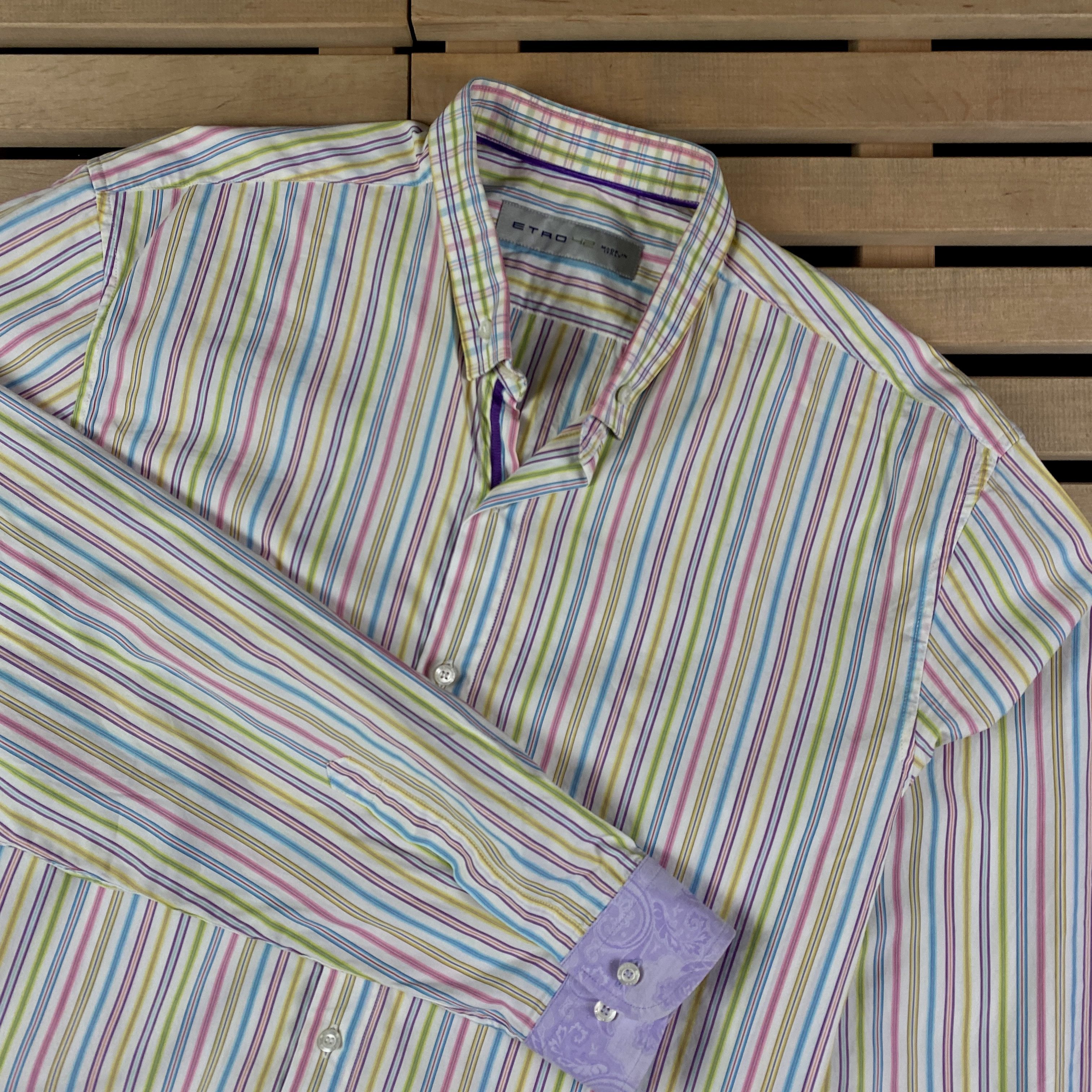 Etro Mens Long Sleeve Shirts Etro Size 42 Cotton Size US L / EU 52-54 / 3 - 2 Thumbnail