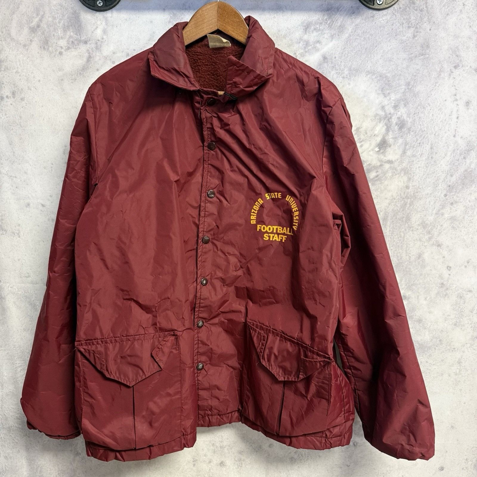 Vintage Vintage 80s Arizona State University Football Staff Jacket M Size US XXL / EU 58 / 5 - 1 Thumbnail