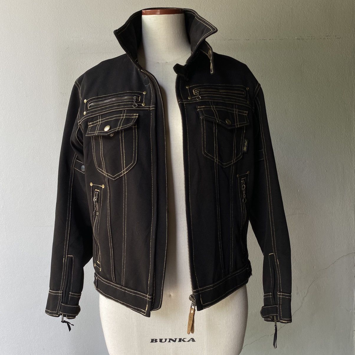 Japanese Brand Fun & Function Black Denim Jacket Size M / US 6-8 / IT 42-44 - 15 Thumbnail