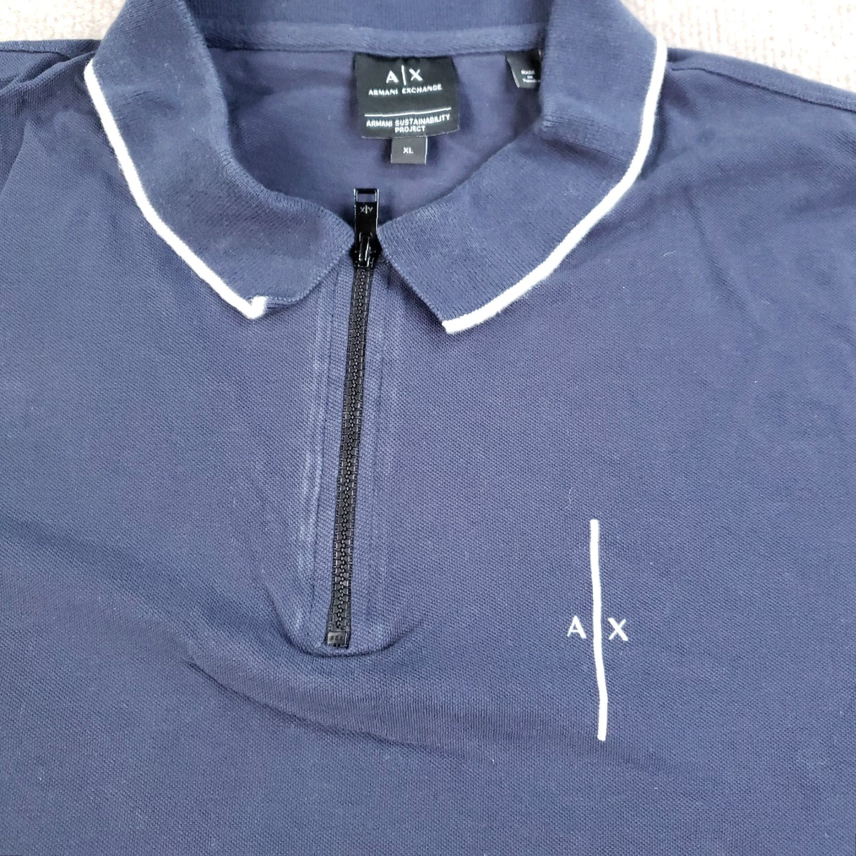 Armani Exchange Armani Exchange Polo Shirt Mens XL Blue Short Sleeve Embossed Logo Polo Shirt Mens XL Blue Short Sleeve Embossed Logo Size US XL / EU 56 / 4 - 7 Thumbnail