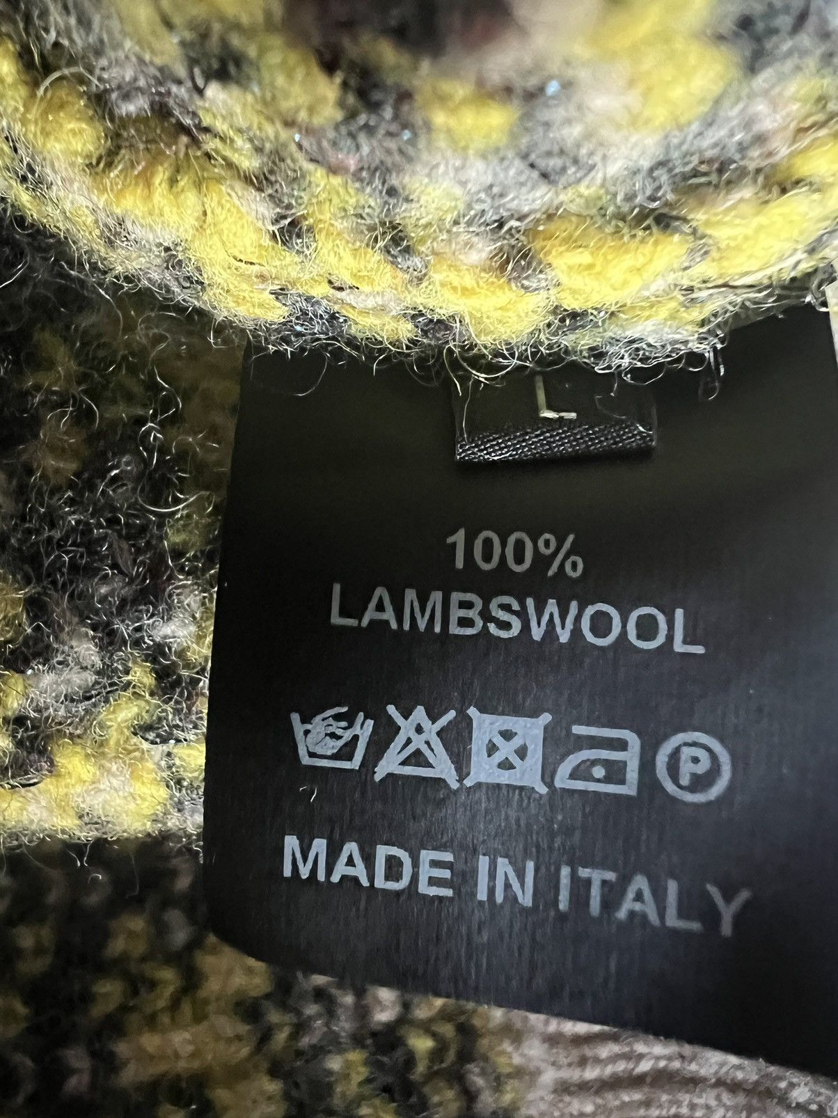 Raf Simons Heavy Lamb Wool Knitted V-Neck Jumper Size US L / EU 52-54 / 3 - 4 Thumbnail