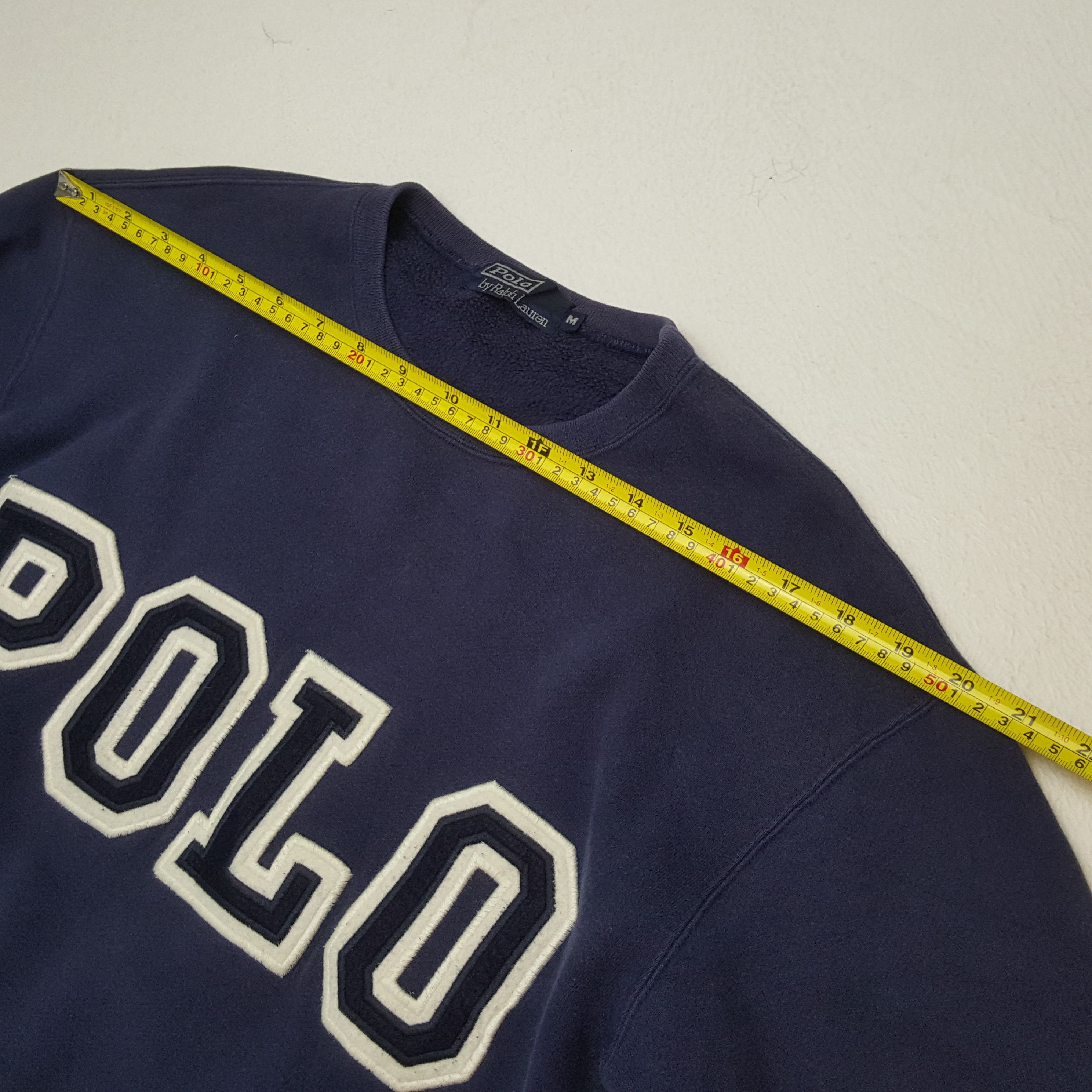 Polo Ralph Lauren × Vintage POLO by RALPH LAUREN Big Spellout Design Sweatshirt Size US M / EU 48-50 / 2 - 4 Thumbnail
