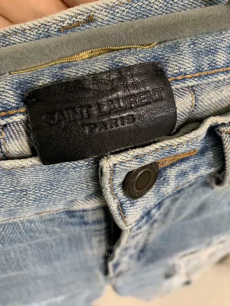 Saint Laurent Paris Saint Laurent Paris Heavily destroyed jeans Size 28" / US 6 / IT 42 - 5 Thumbnail