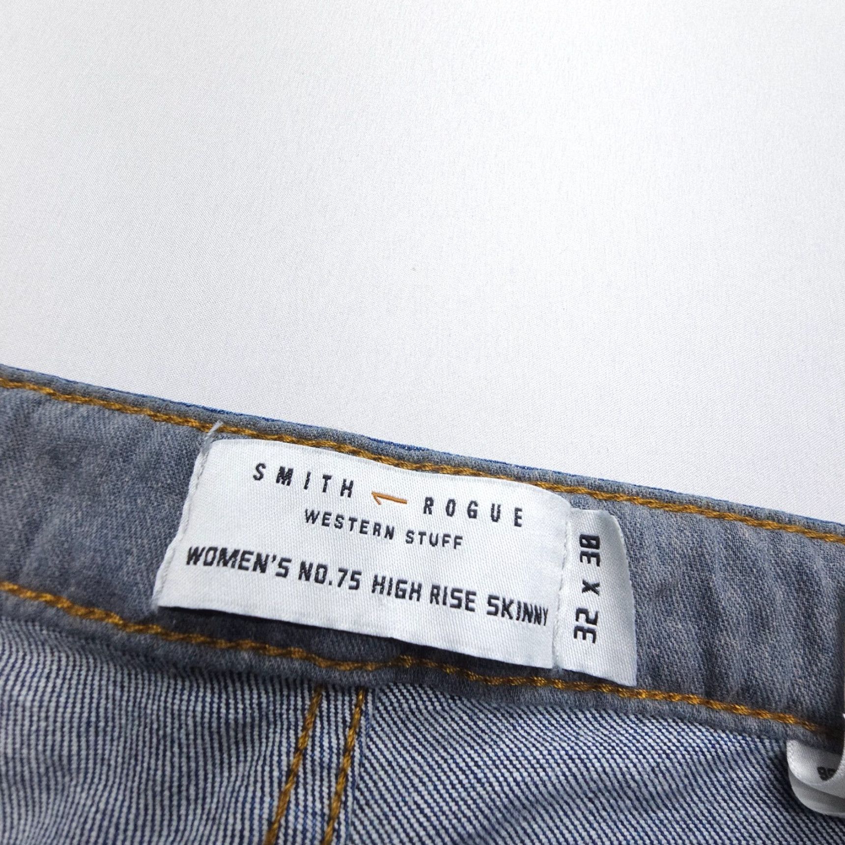 Vintage Smith & Rogue Jeans Womens No 77 High Rise Skinny Size 32 x 30 Dark Wash Western Size 24" / US 00 / IT 34 - 3 Thumbnail