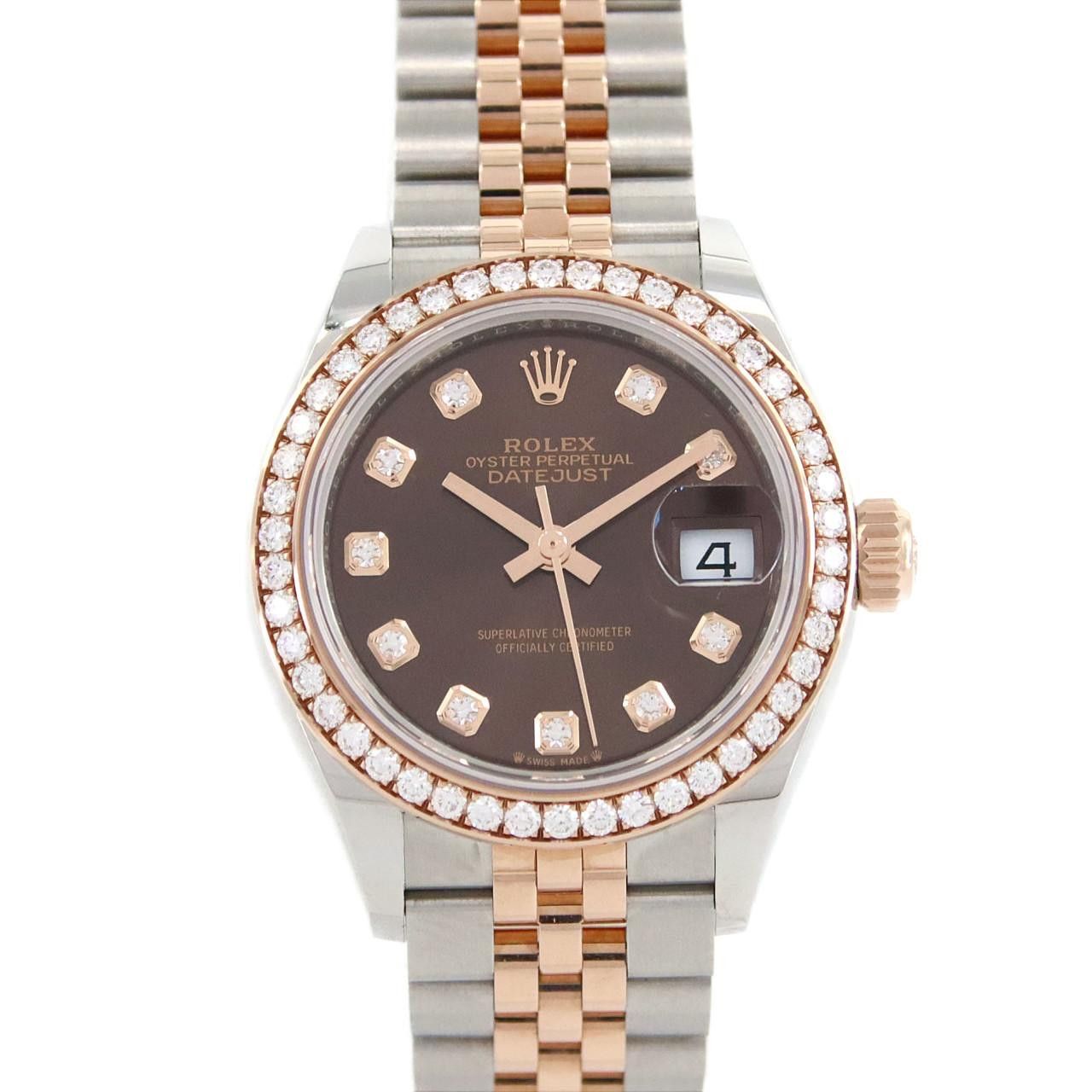 Rolex Rolex Datejust Stainless Steel Pink Gold Metal Automatic 279381RBR DUTY FREE for USA