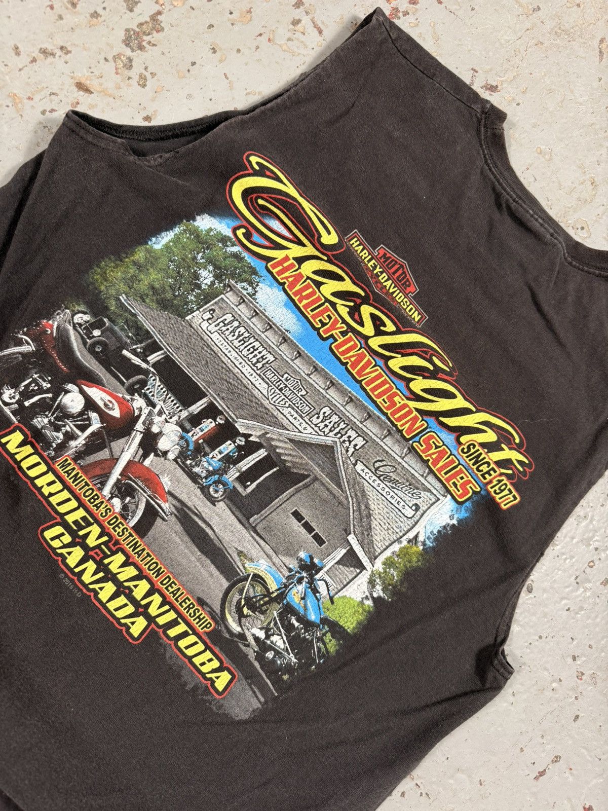 Vintage Vintage Harley Davidson Cutoff Tee Size US L / EU 52-54 / 3 - 8 Thumbnail