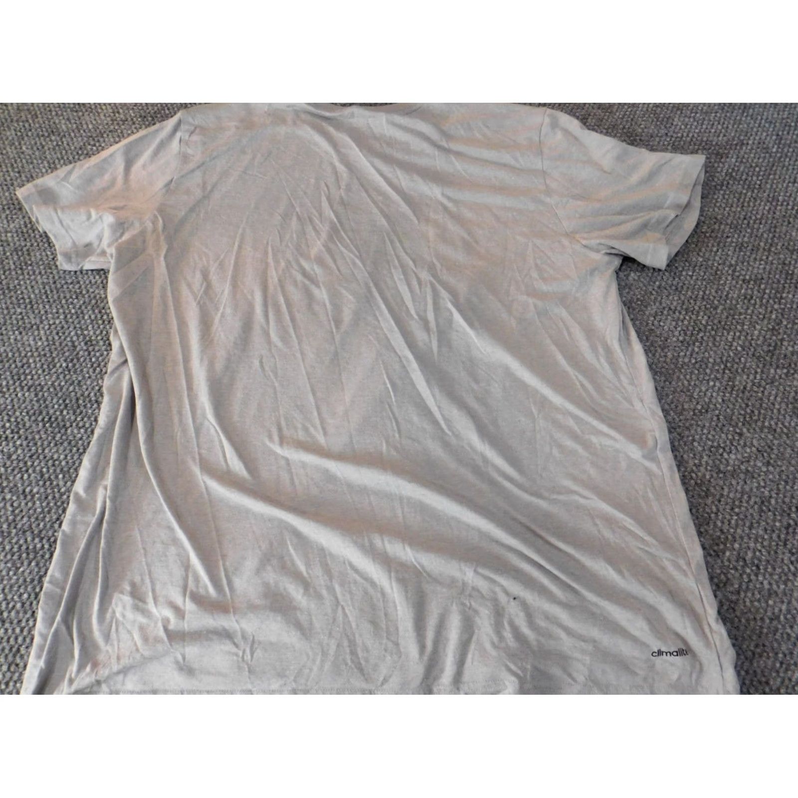 Adidas Adidas Shirt 2XL Mens Gray Classic Tee Logo Short Sleeve Crew Neck Stretch T-Shirt Size US XXL / EU 58 / 5 - 6 Thumbnail