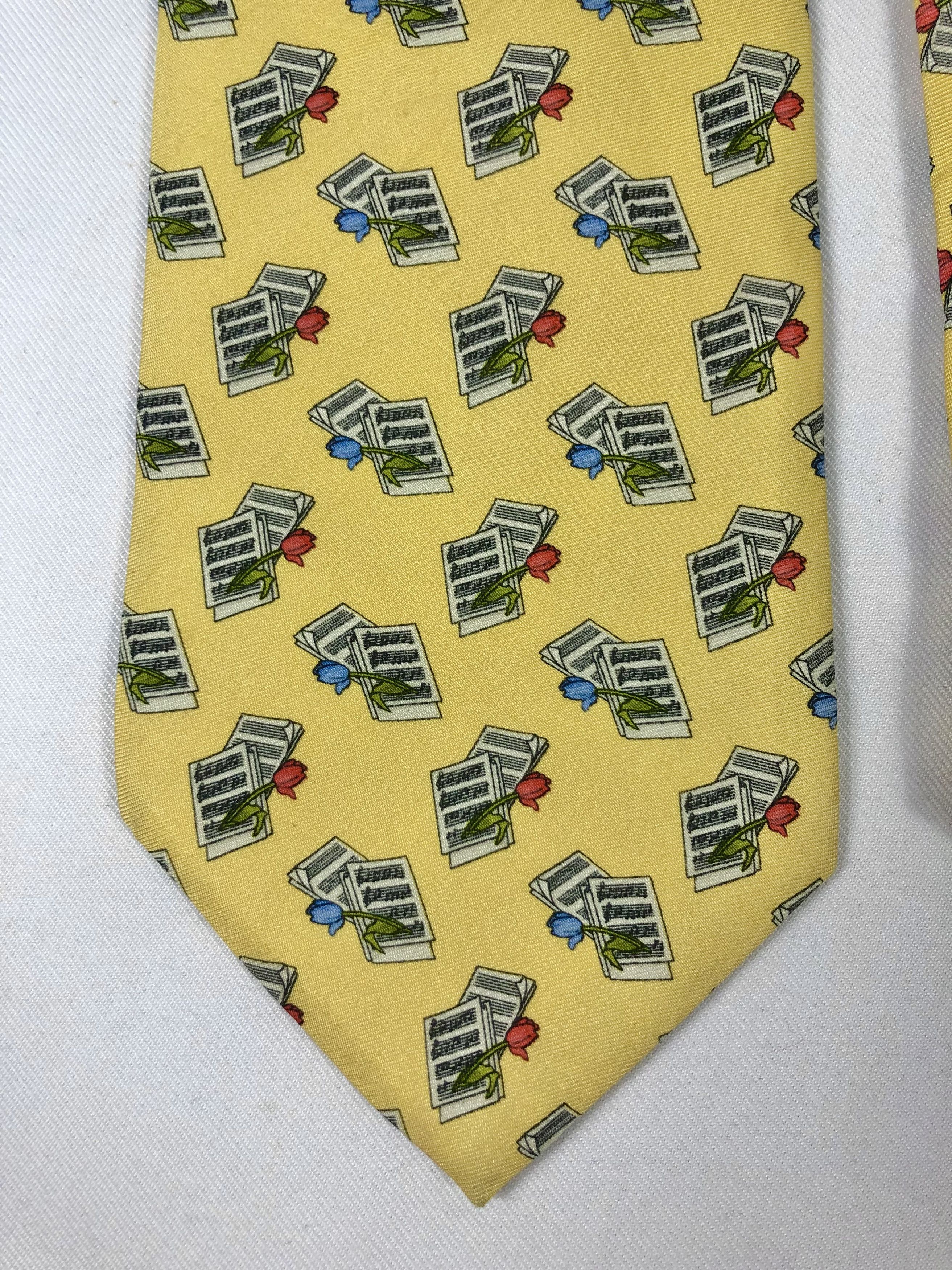 Yves Saint Laurent Rare Vintage Yves Saint Laurent YSL Silk Tie Made in Italy Size ONE SIZE - 4 Thumbnail