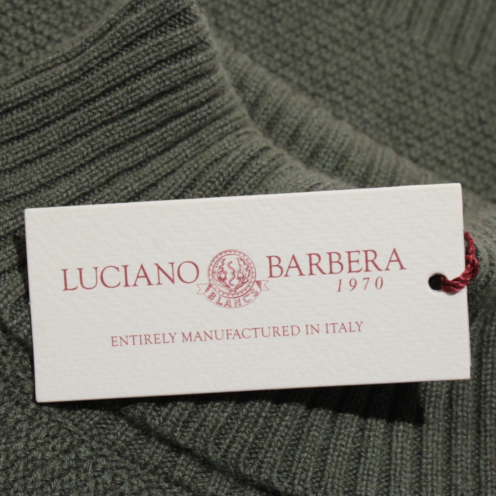 Luciano Barbera Luciano Barbera Sweater Size US M in Green Size US M / EU 48-50 / 2 - 2 Thumbnail