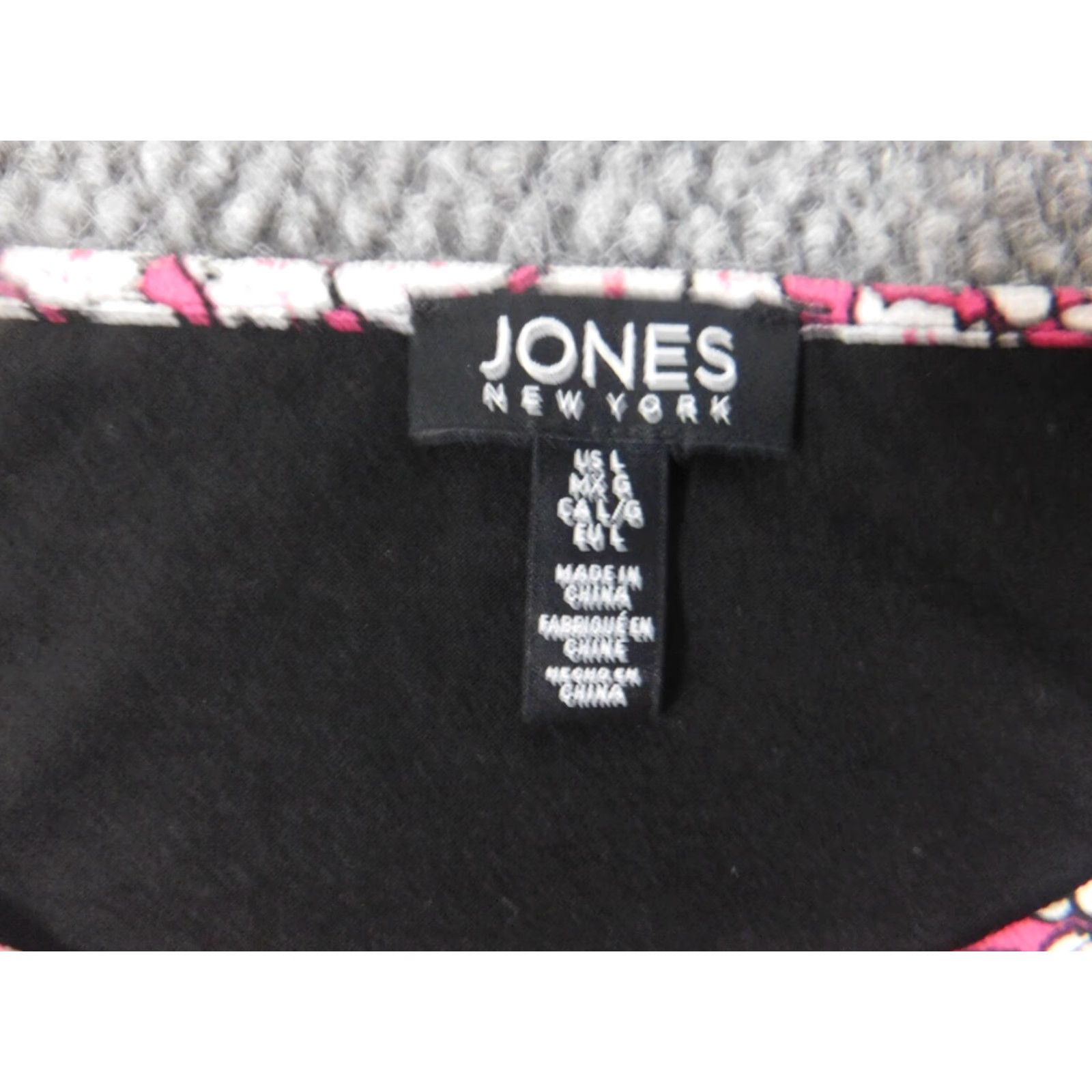 Jones New York Jones New York Womens Blouse L Red Floral Cap Sleeve Crew Neck Top Blouse Womens Size L / US 10 / IT 46 - 7 Thumbnail