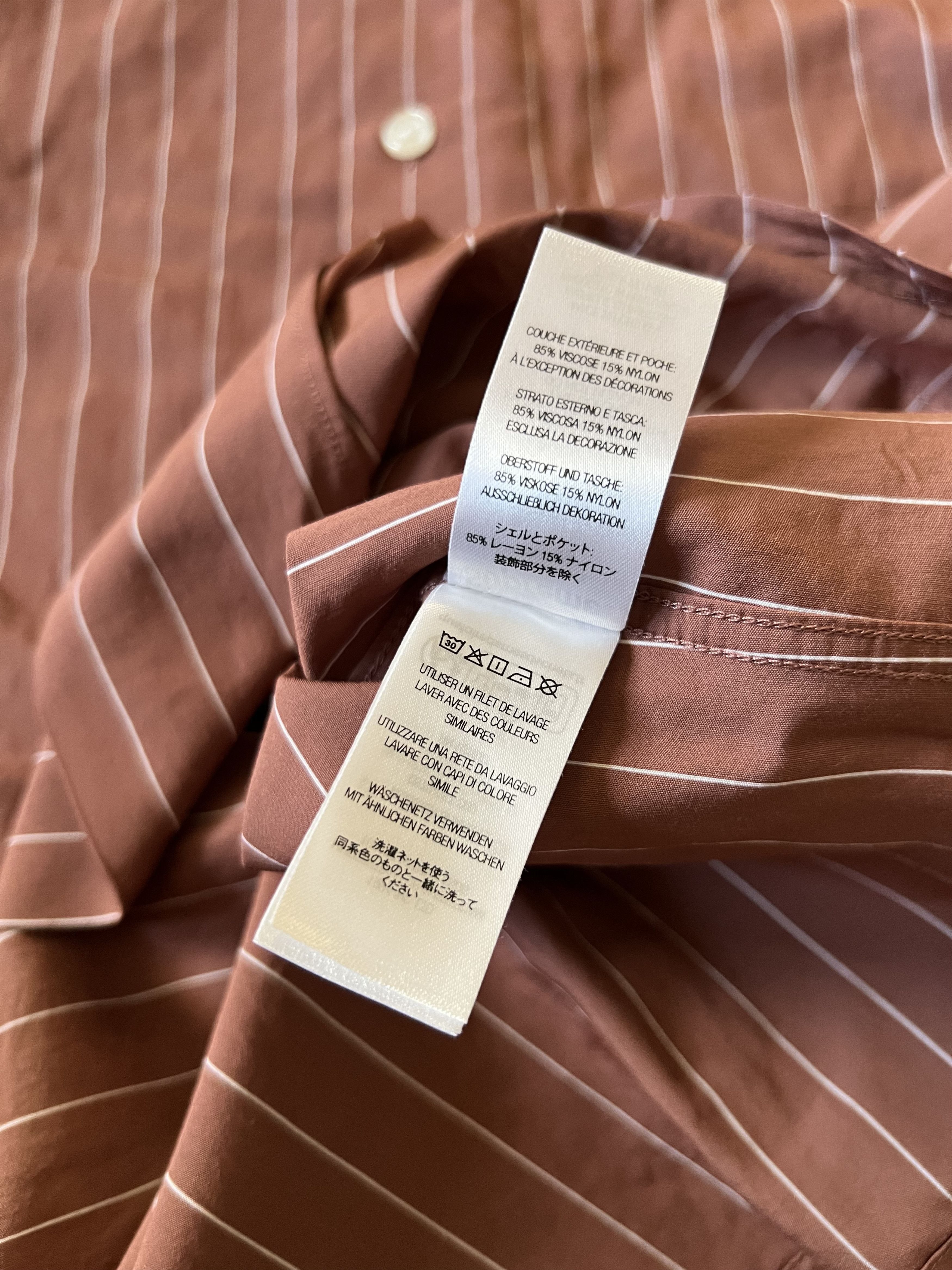 Supreme SUPREME STRIPE S/S PAJAMA SHIRT BROWN L SS25 Size US L / EU 52-54 / 3 - 5 Thumbnail
