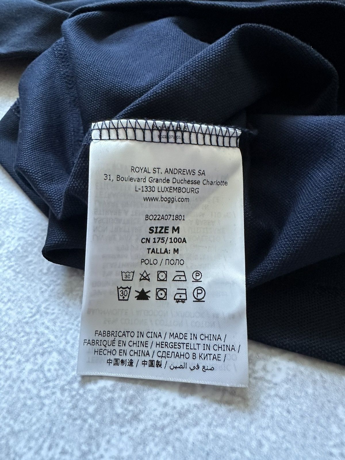 Boggi × Designer Polo BOGGI Milano Dark Blue size M Size US M / EU 48-50 / 2 - 13 Thumbnail