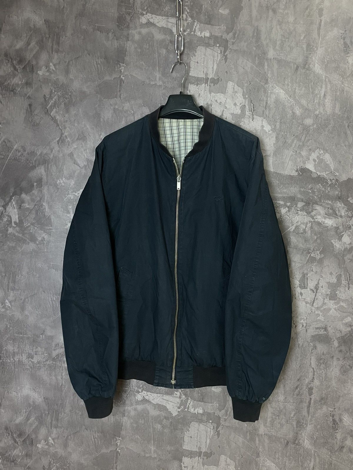 Lacoste × Vintage Vintage Lacoste bomber reversible jacket 80s 90 checked zip Size US L / EU 52-54 / 3 - 1 Thumbnail