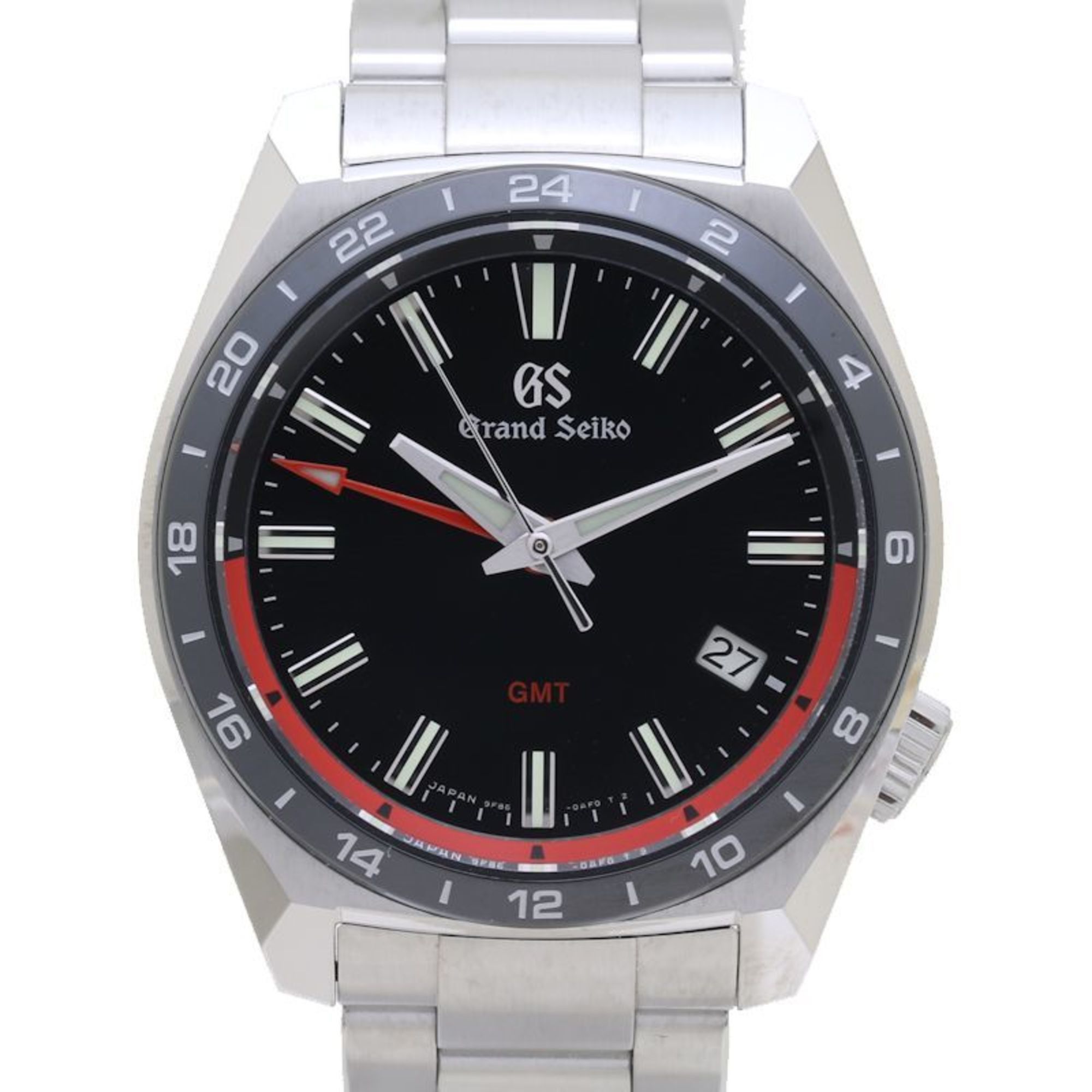 image of Seiko Grand Seiko Gs Sports Collection Gmt Sbgn019 9F86-0Aj0 Stainless Steel Men's 39335 in Black