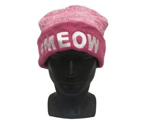 image of Meow Spellout Beanie Hat, Men's