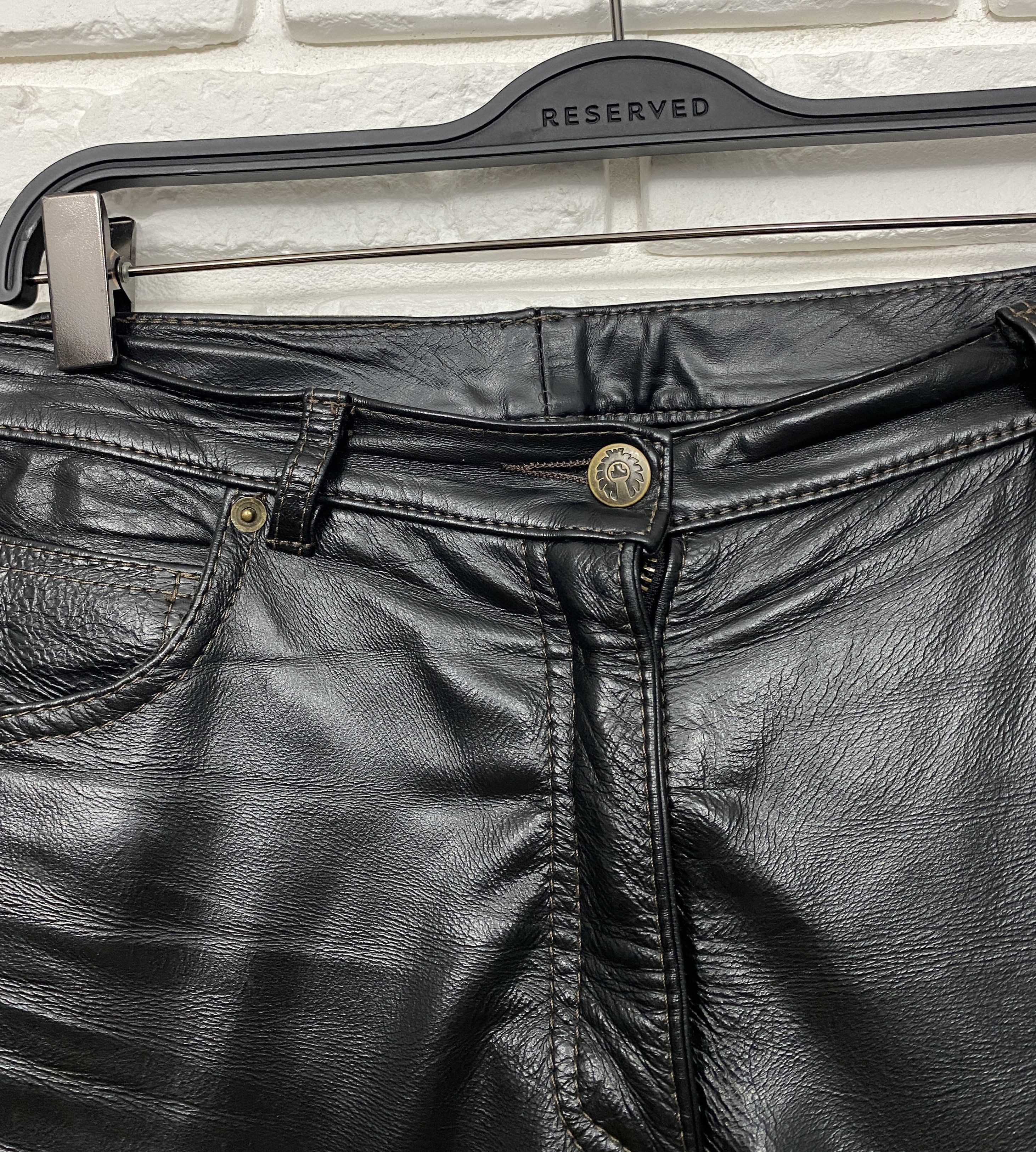 Belstaff Belstaff Black Prince Leather Pants Motorcycle Trousers 44 Size 30" / US 8 / IT 44 - 5 Thumbnail