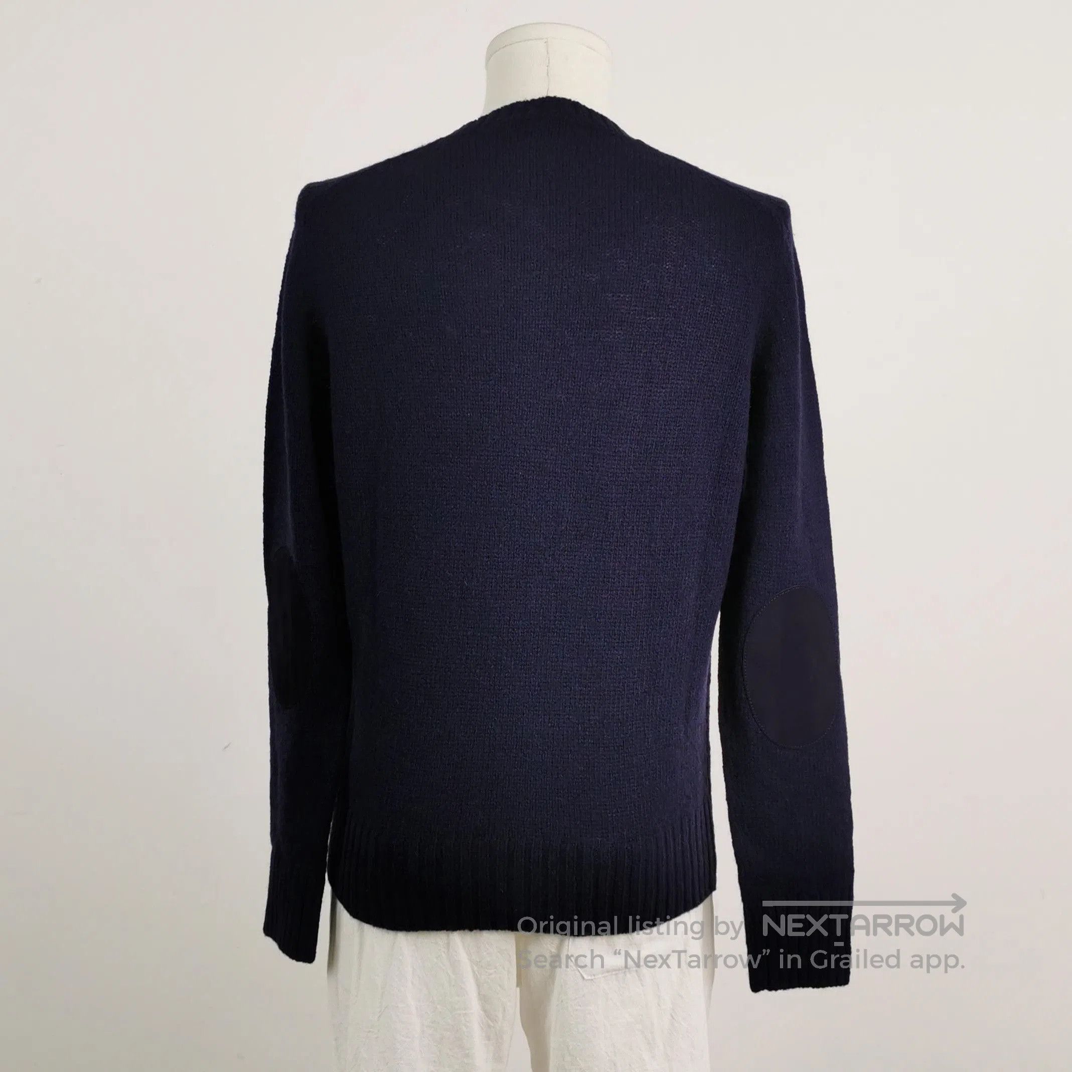 Prada Prada Navy Wool Crewneck Sweater Size 48 . Size L / US 10 / IT 46 - 2 Thumbnail