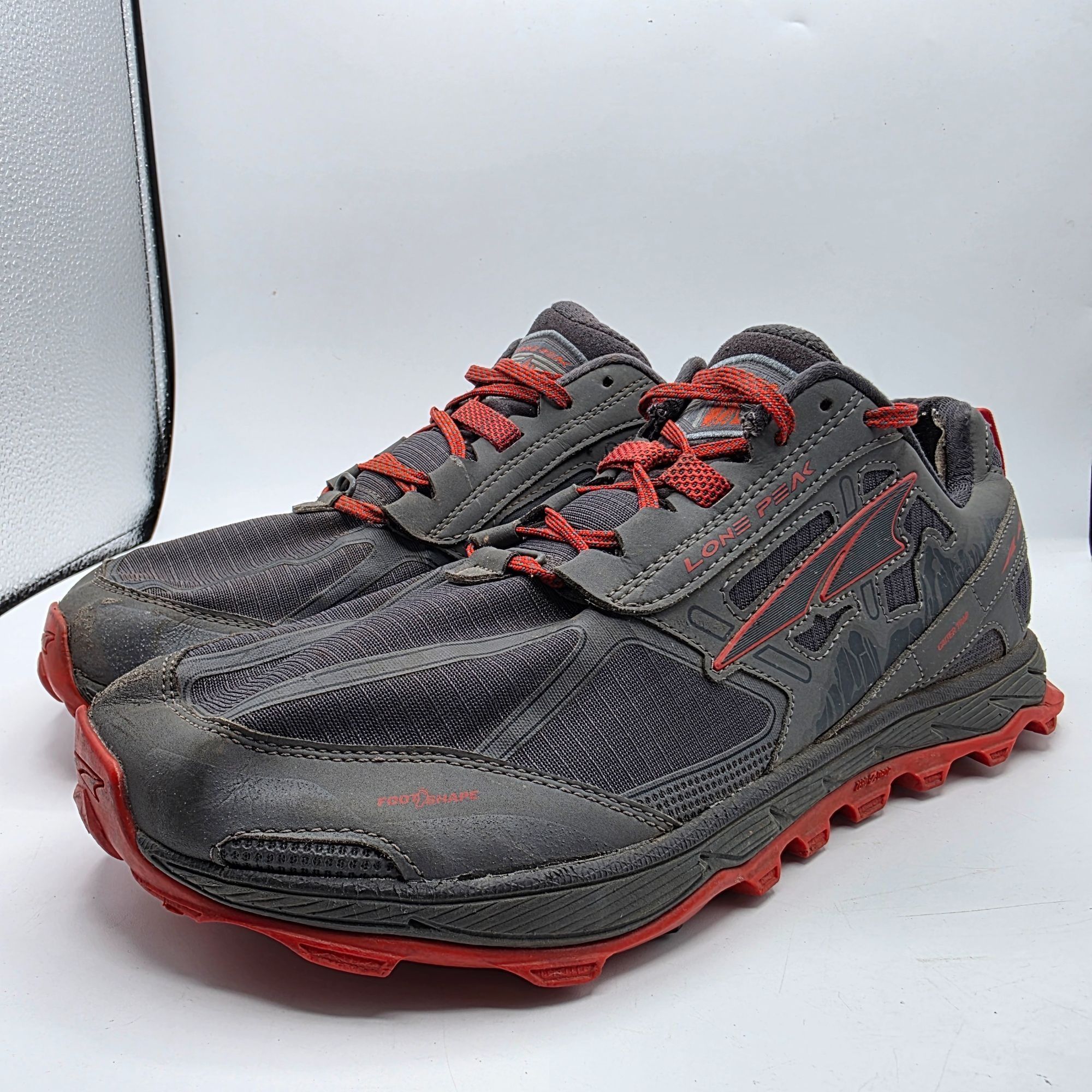 Altra Altra Lone Peak 4 Mens Size 13 Black Red Trail Running Shoes Size US 13 / EU 46 - 4 Thumbnail