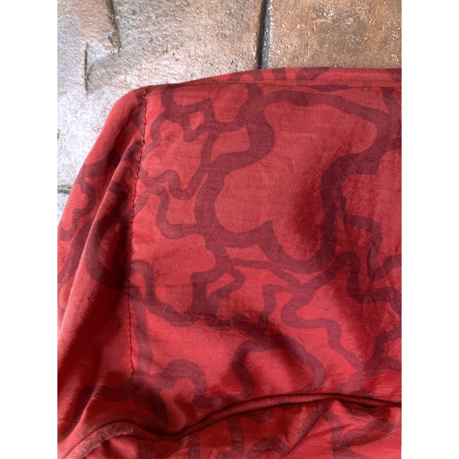 Vintage TOUS Signature Messenger Crossbody Hand Bag Red Nylon Zip Large Nylon Exterior Brand: Tous Crossbody Bag Women Adjustable Strap Size ONE SIZE - 6 Thumbnail