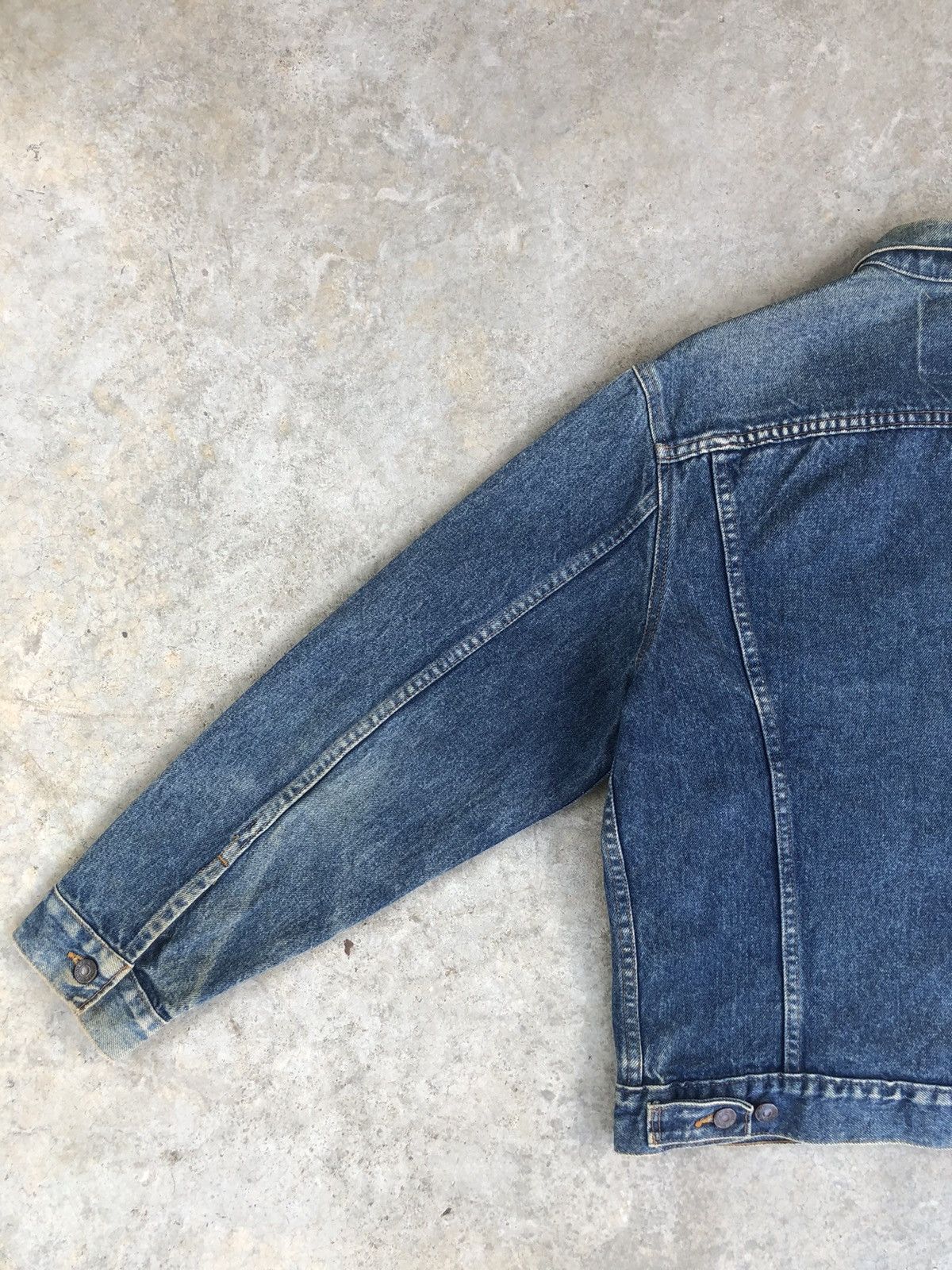 Levi's Vintage 80’s Levi’s Denim Jacket Distressed Stone Wash Size US M / EU 48-50 / 2 - 10 Thumbnail