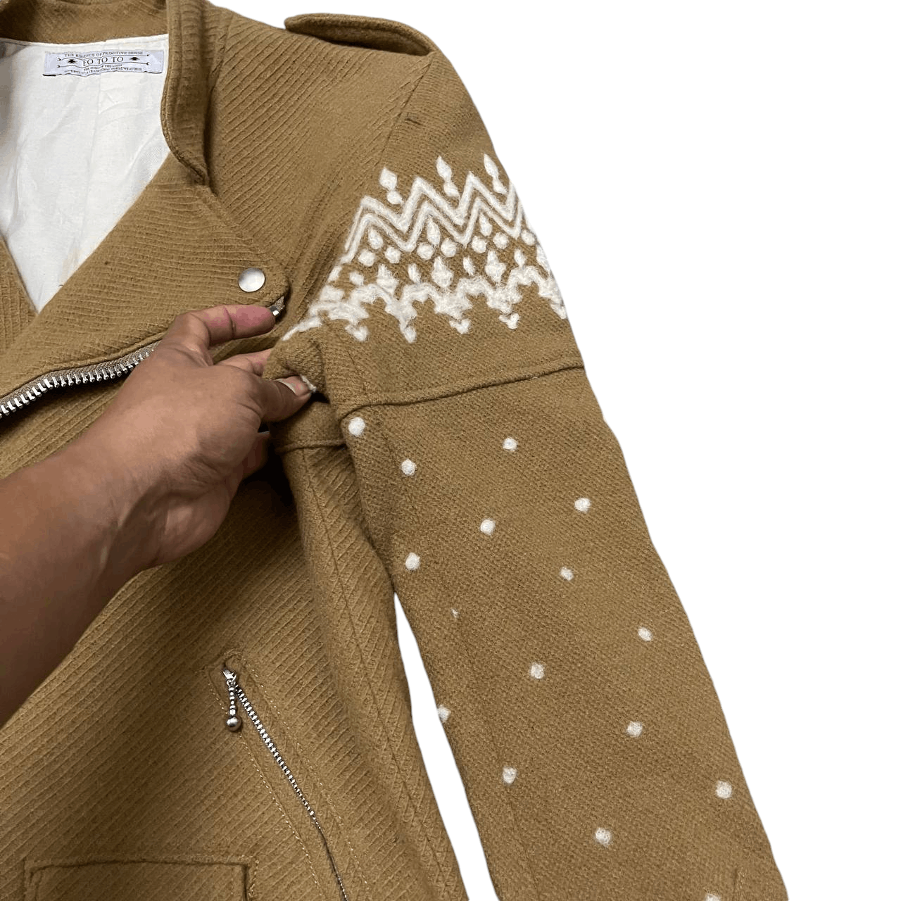 Eototo Eo To To Double Collar Wool Rider Jacket Made in Japan Size US M / EU 48-50 / 2 - 6 Thumbnail