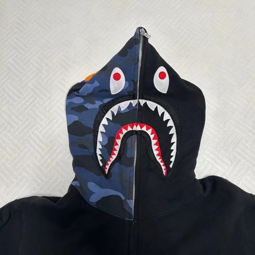 Bape COLOR CAMO SHARK FULL ZIP HOODIE Size US XL / EU 56 / 4 - 2 Thumbnail