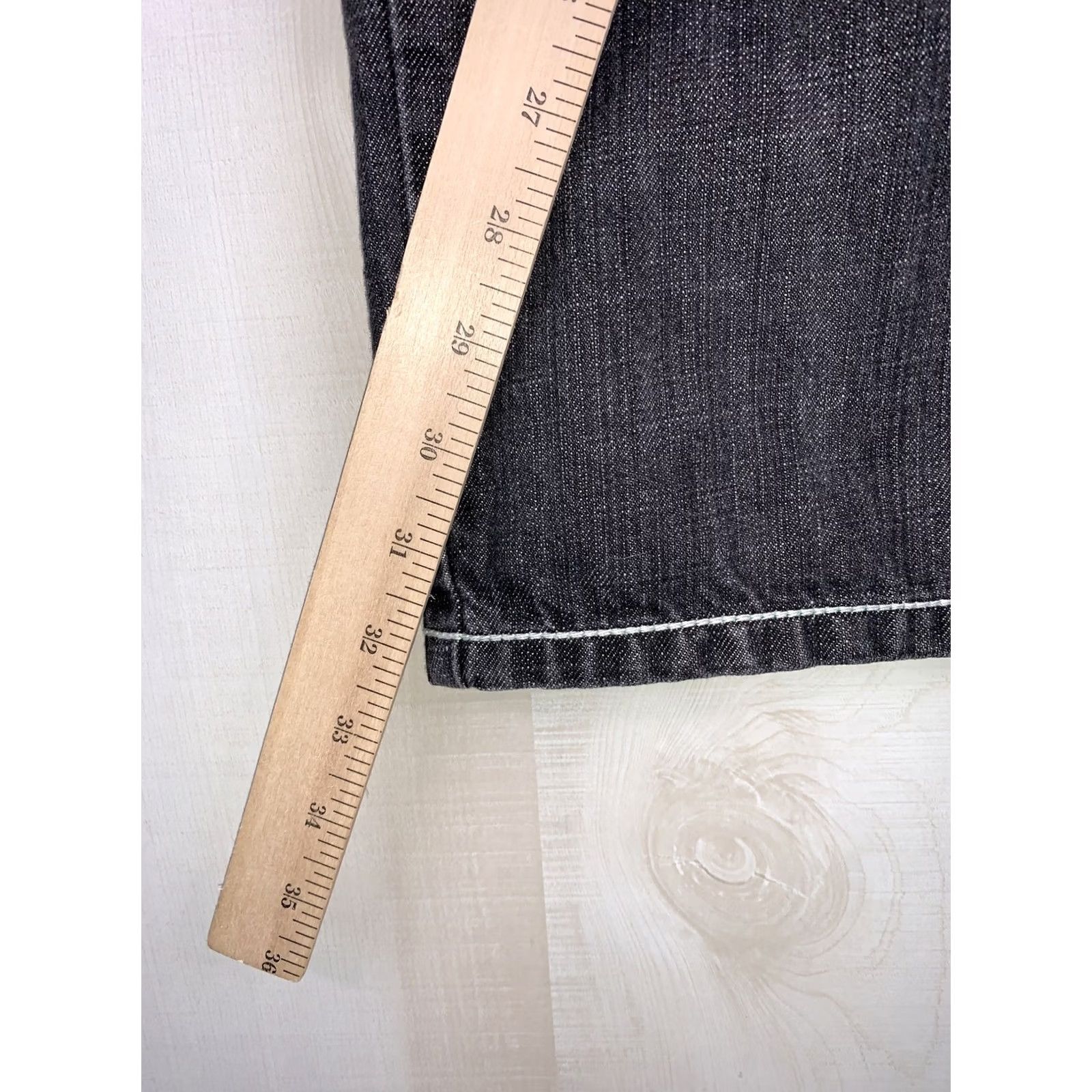 Denime Enyceclothing Co. Black Weathered Distressed Recycle Denim Mens Jeans Size 40- Size US 40 / EU 56 - 5 Thumbnail
