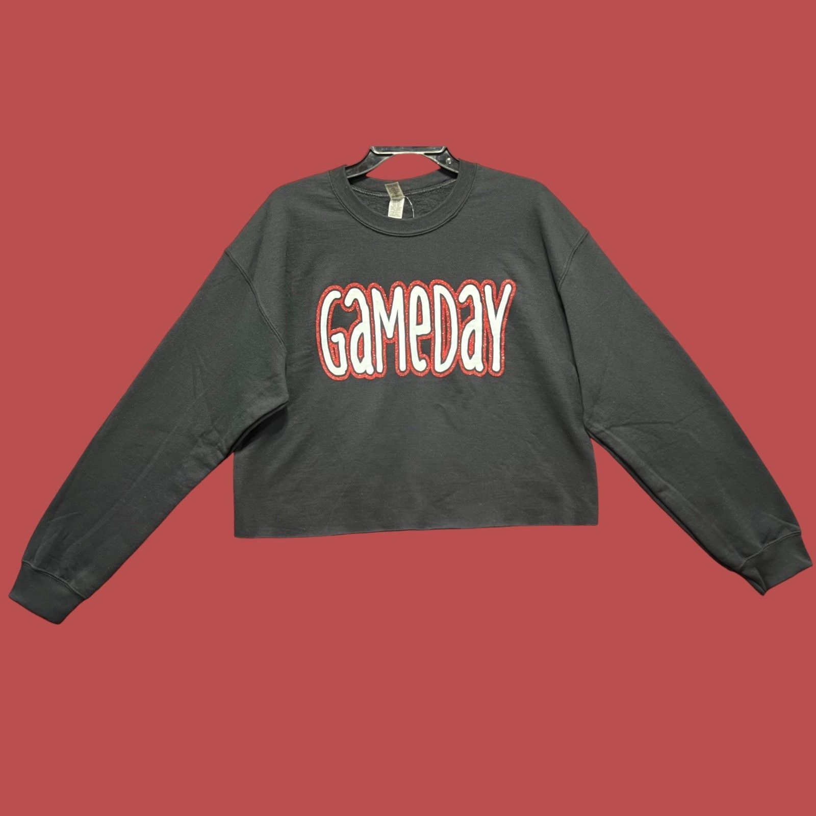 Gildan Gildan - Women's Long Sleeve Printed Sweatshirt - Black - Me Size M / US 6-8 / IT 42-44 - 1 Thumbnail