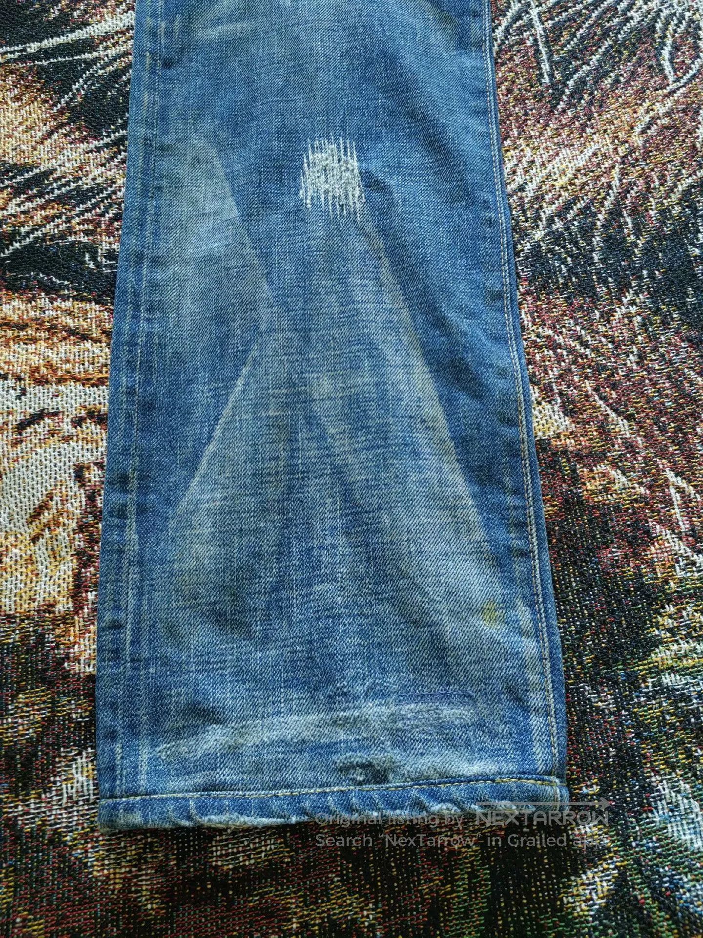 RRL Ralph Lauren RRL Nevada Washed Destroyed Jeans. Size US 30 / EU 46 - 6 Thumbnail